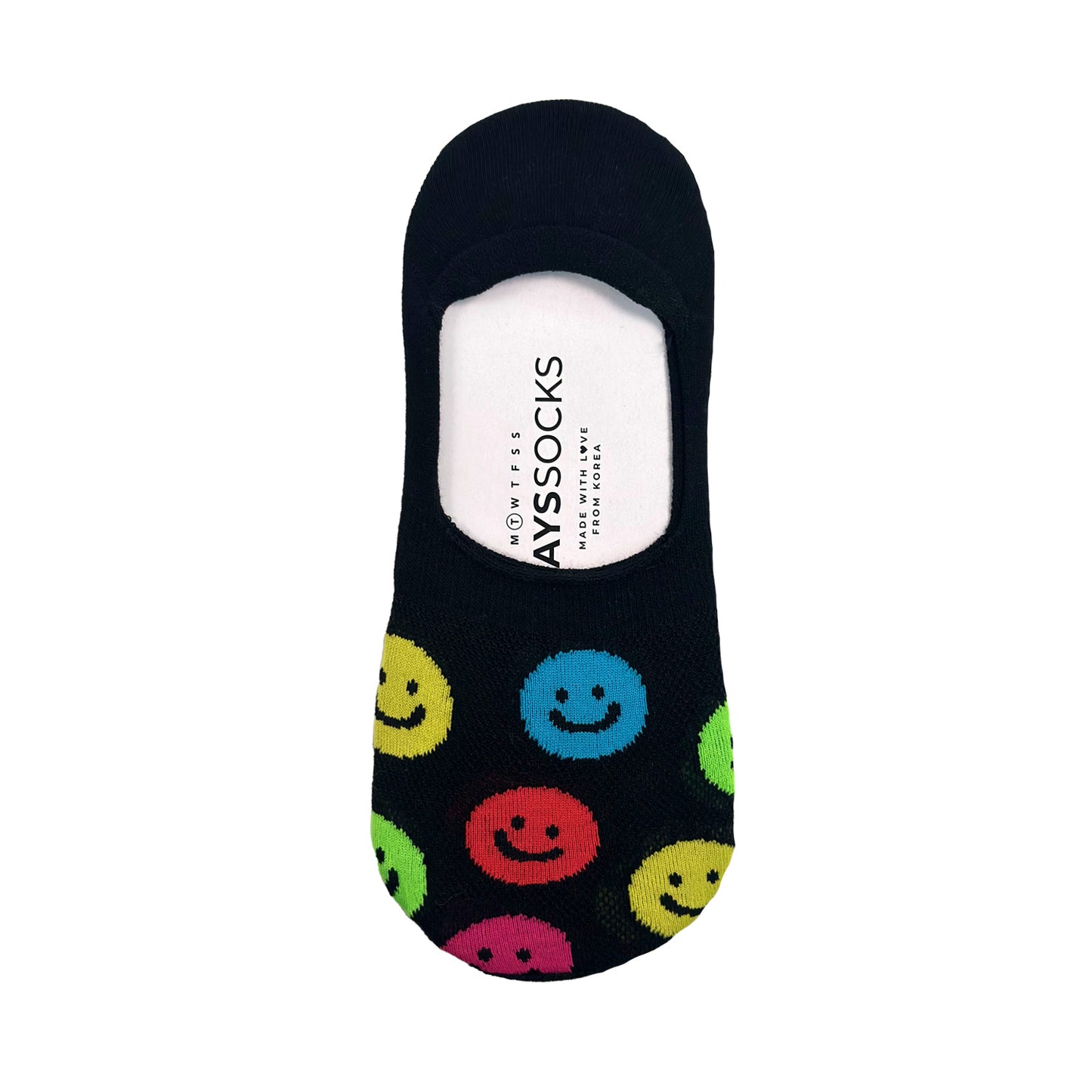Women's No Show See-Through Smile Socks