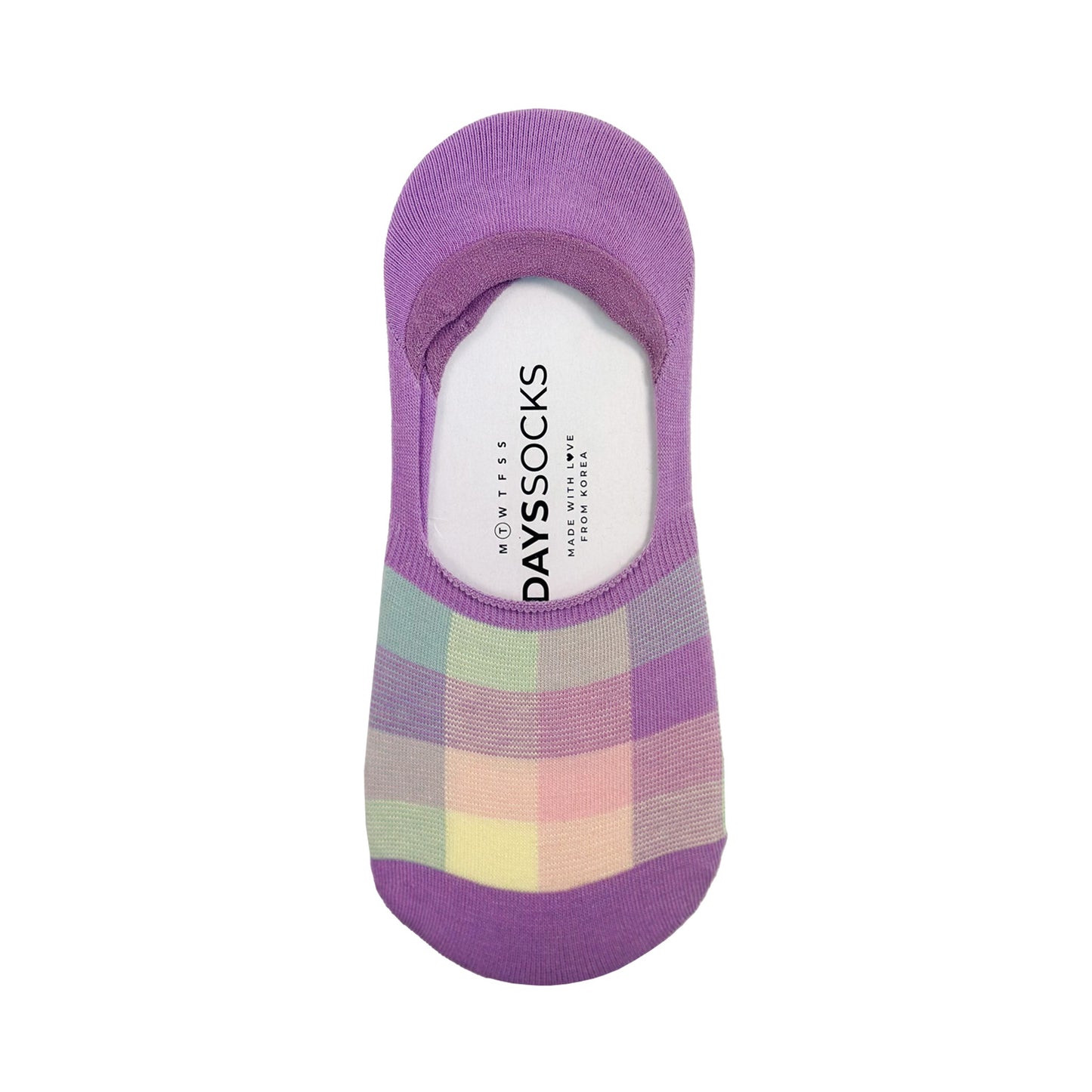 Women's No Show Check X Check Socks