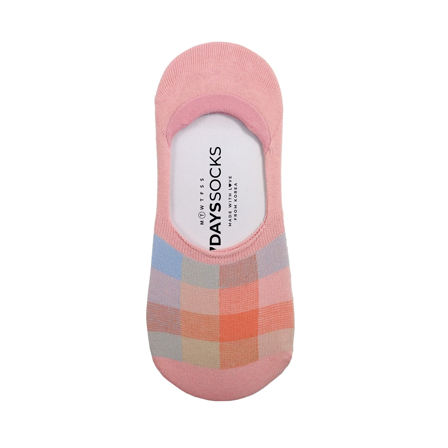 Women's No Show Check X Check Socks