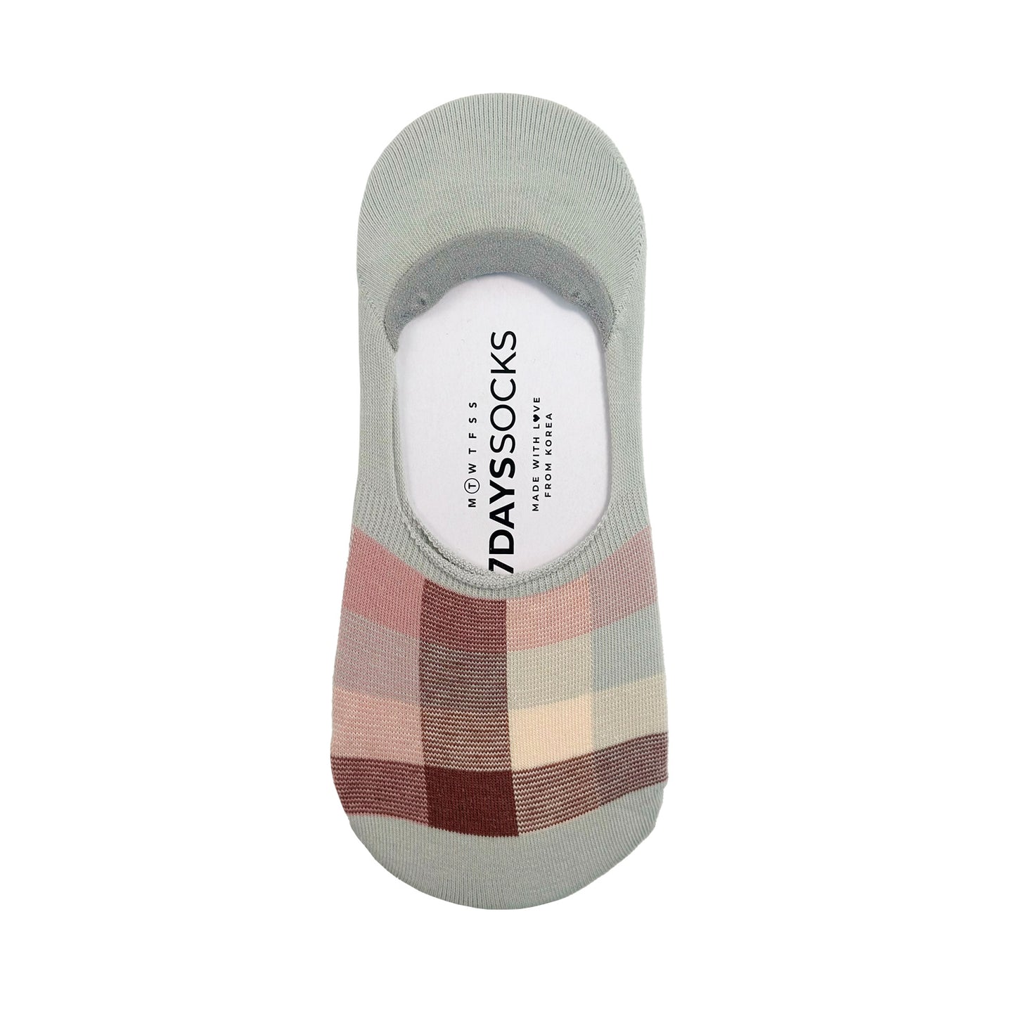 Women's No Show Check X Check Socks