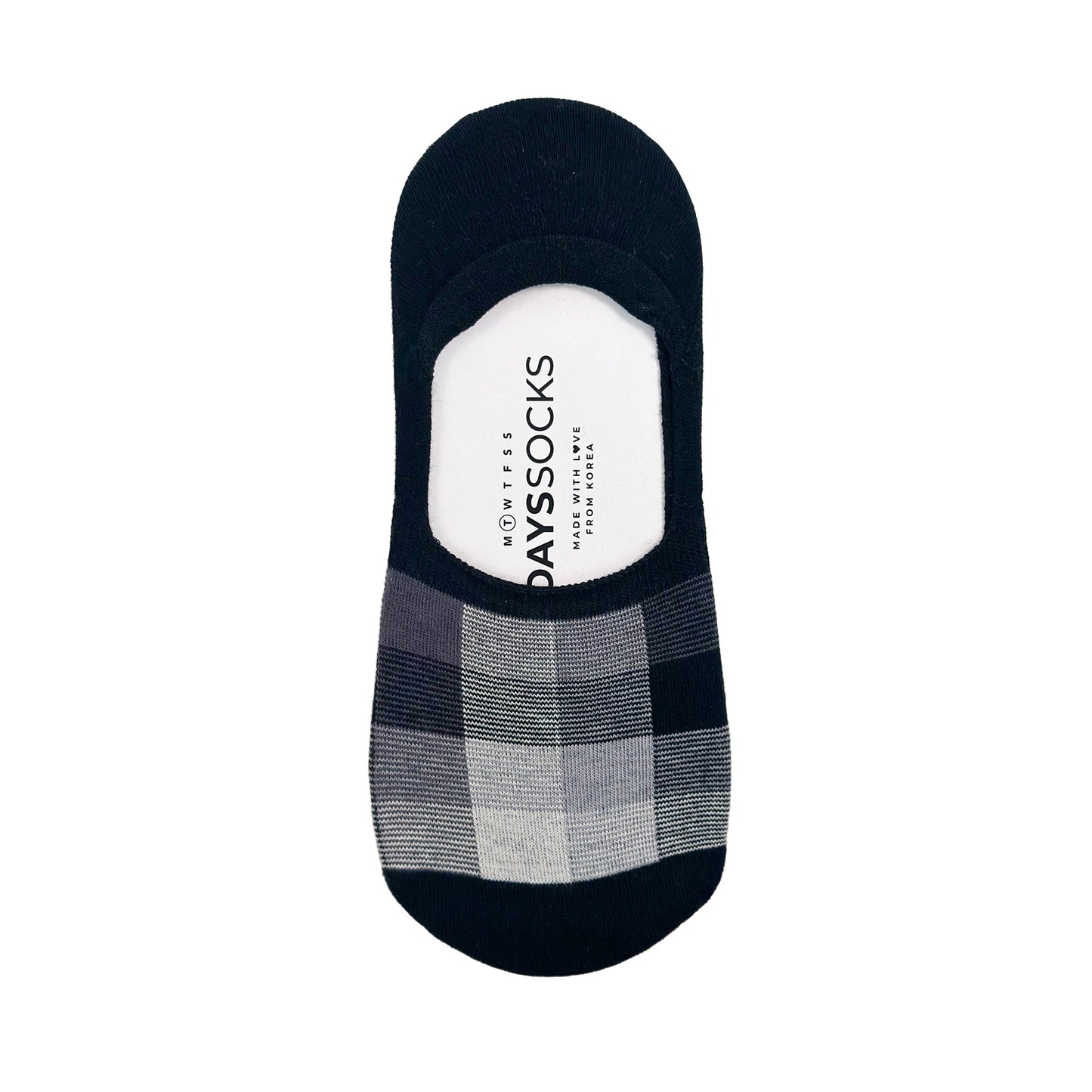 Women's No Show Check X Check Socks