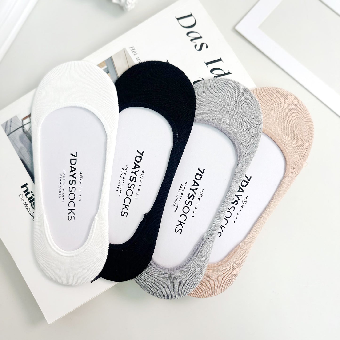 Women's No Show Seamless Cotton Foot Socks