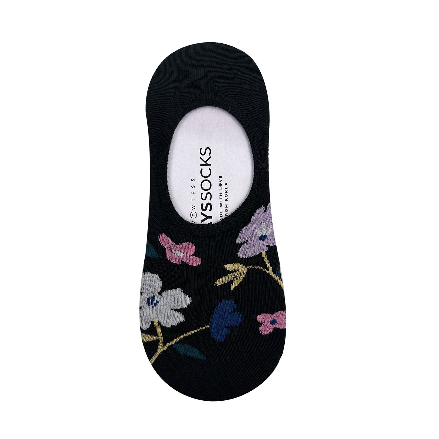 Women's No Show Fleur Flower Socks