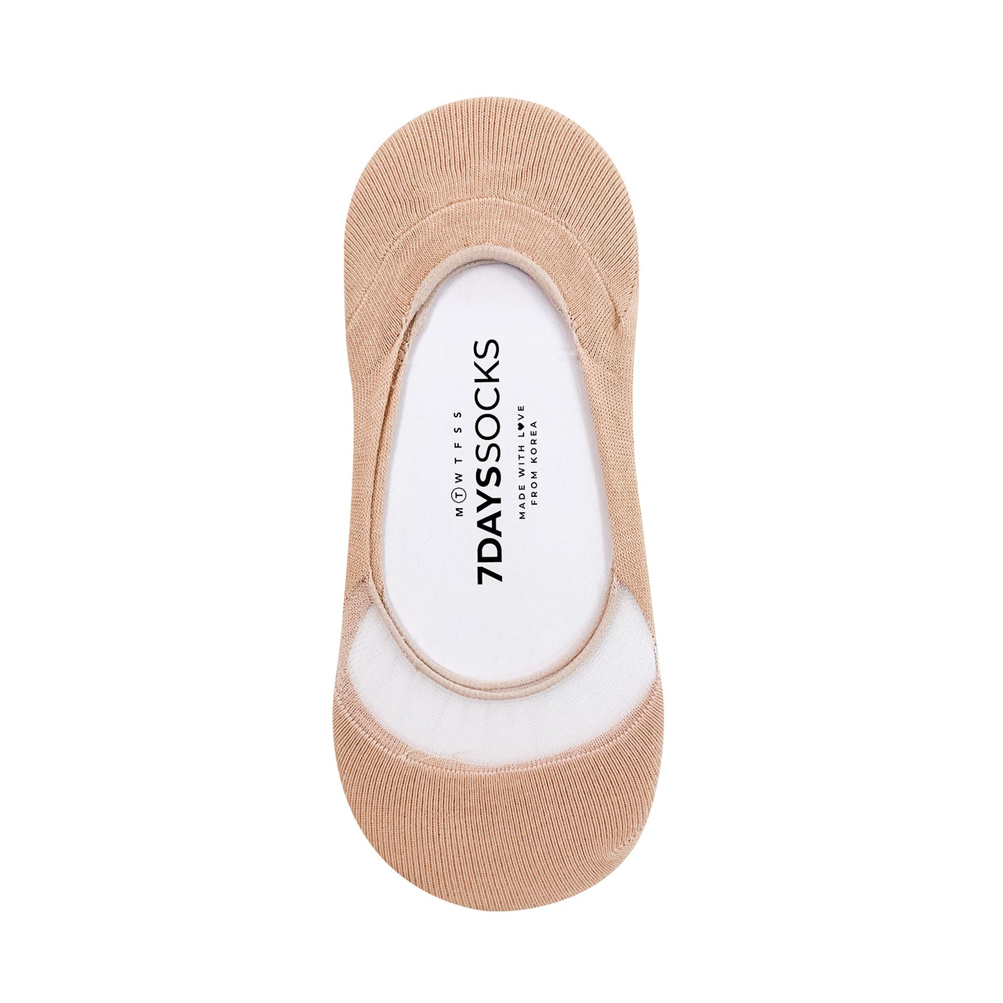 Women's No Show See-Through Cotton Foot Cover Socks