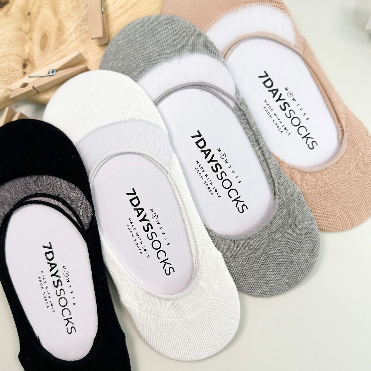 Women's No Show See-Through Cotton Foot Cover Socks