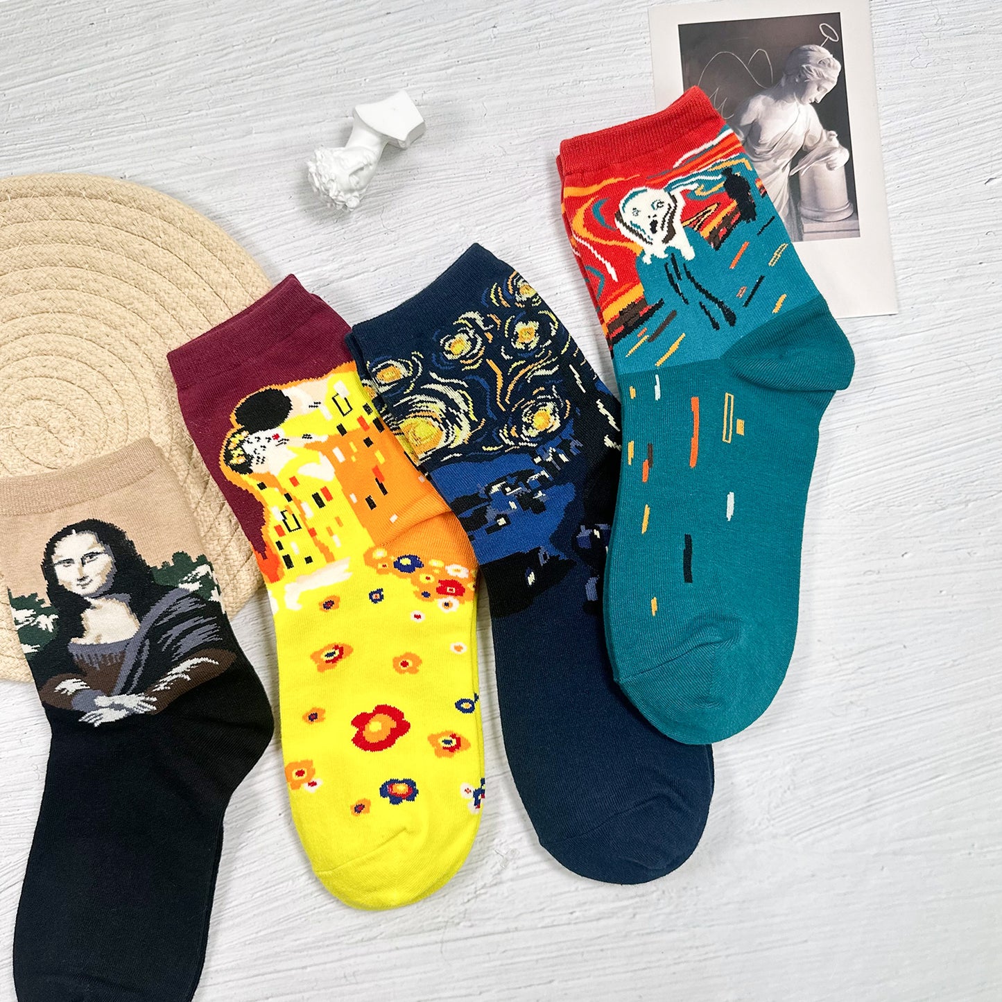 Women's Crew Famous Painting Socks