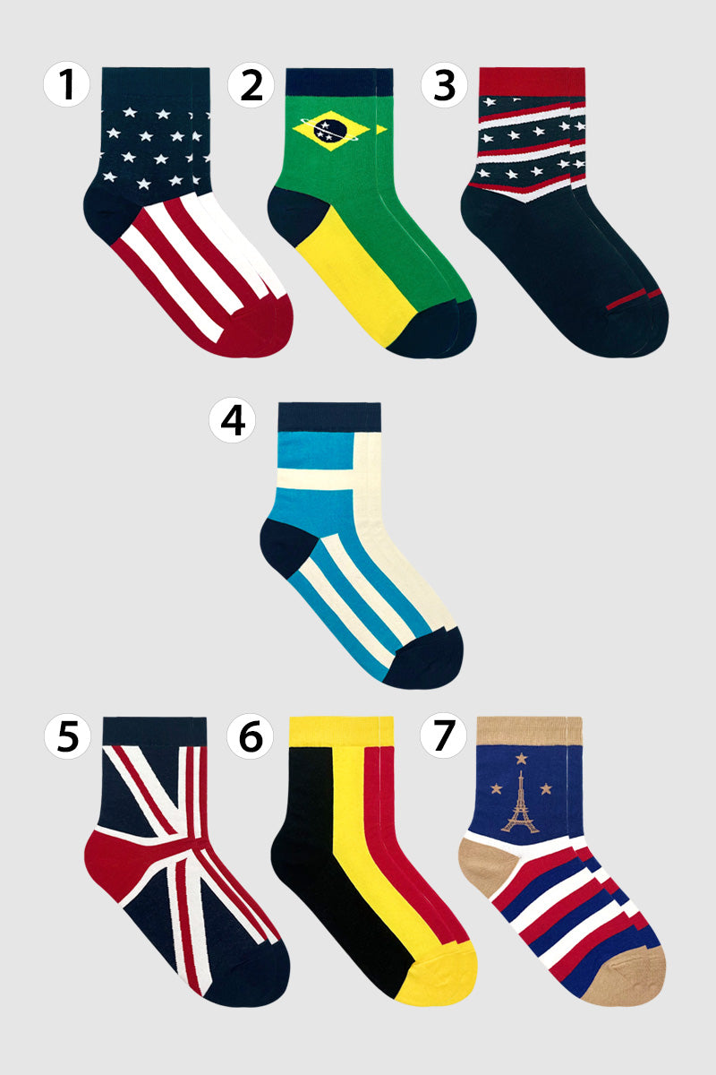 Women's Crew Flag Socks