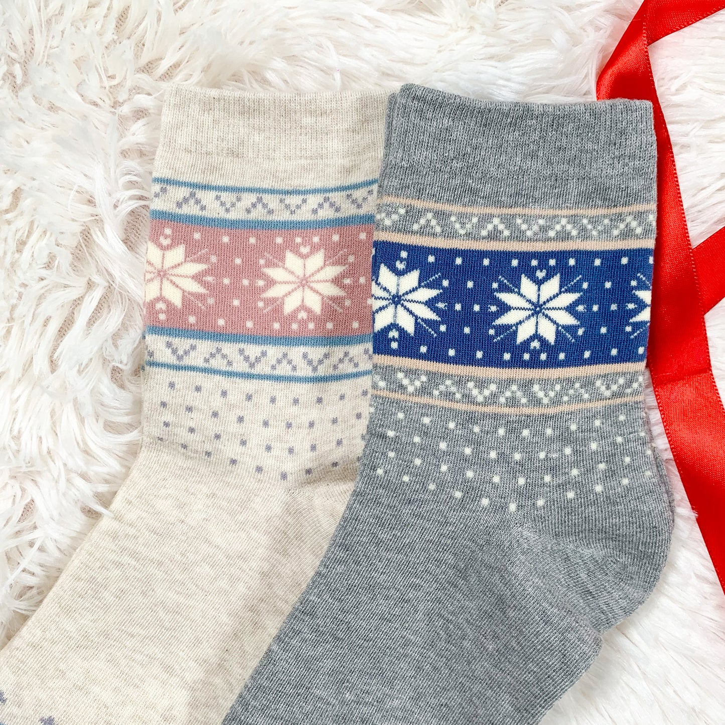 Women's Crew Winter Snowing Socks