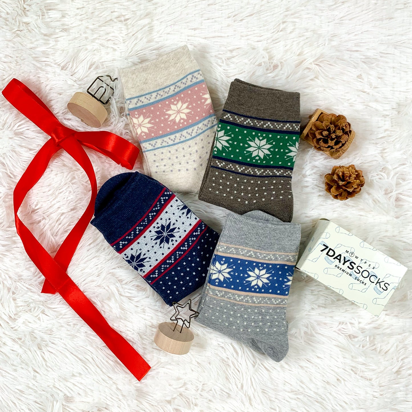 Women's Crew Winter Snowing Socks