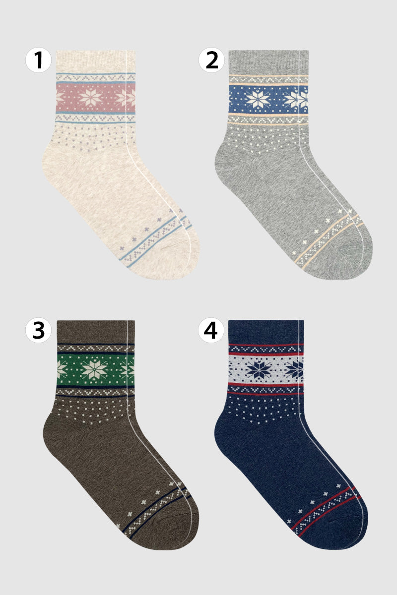 Women's Crew Winter Snowing Socks