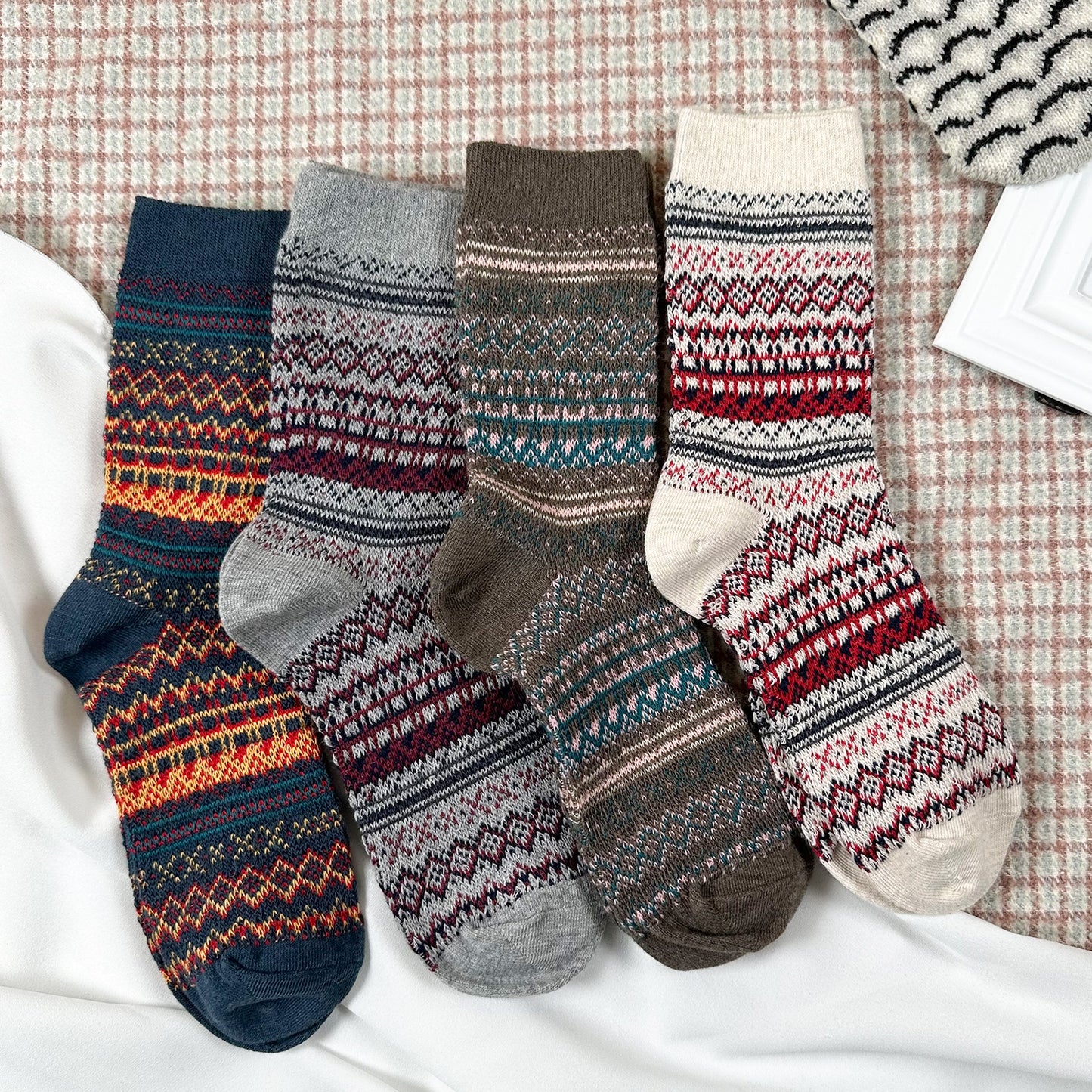Women's Crew Winter Nordic Jacquard 1 Socks