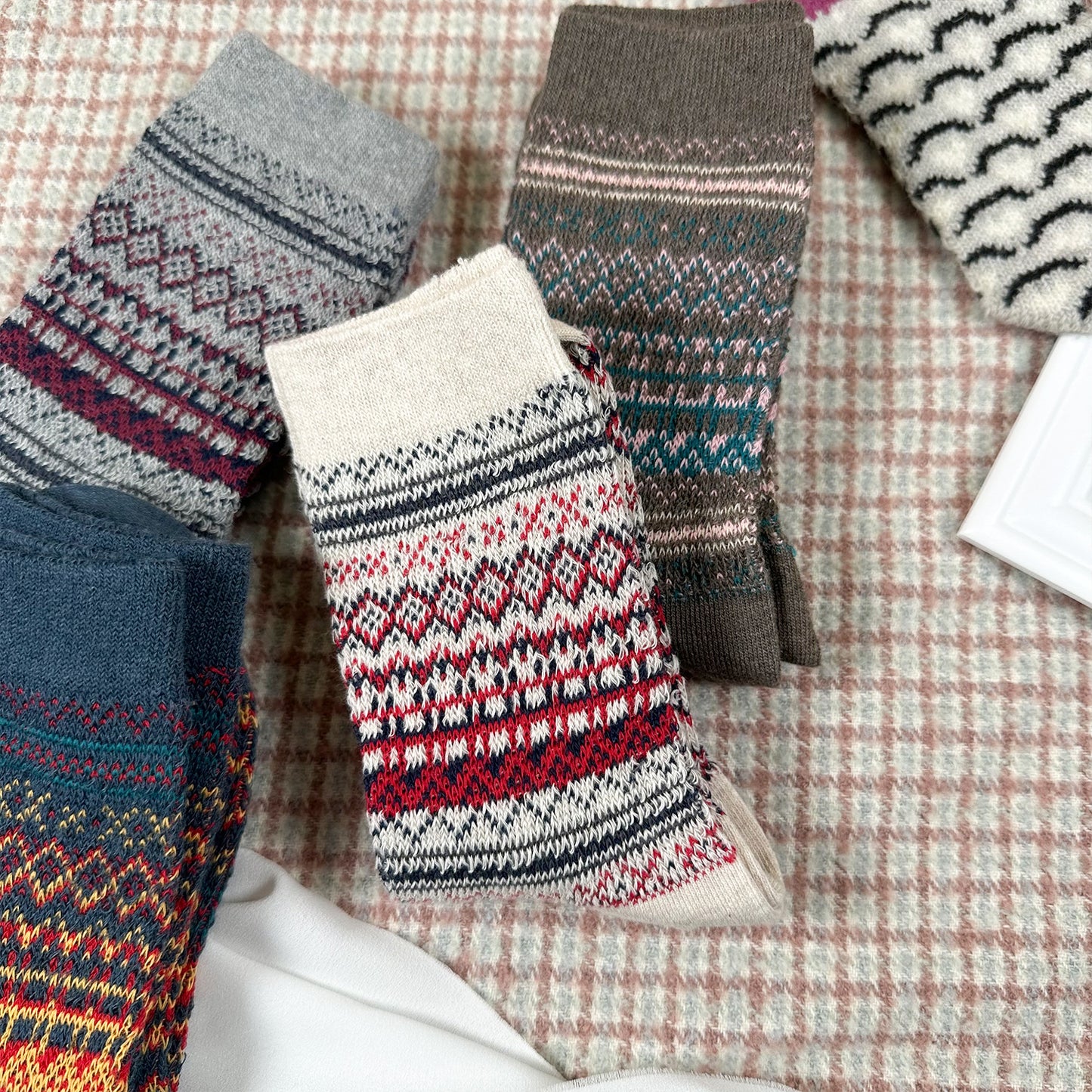 Women's Crew Winter Nordic Jacquard 1 Socks