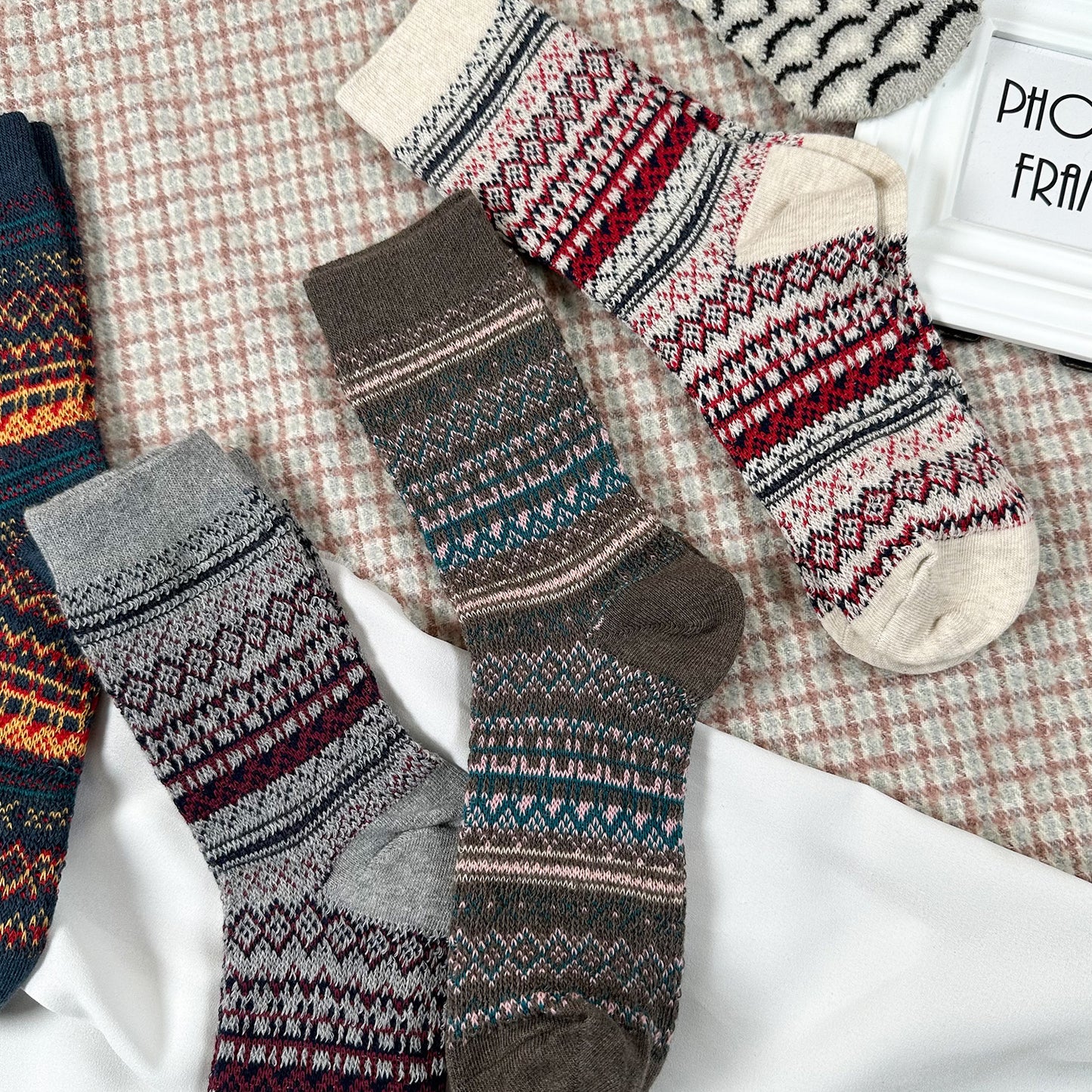 Women's Crew Winter Nordic Jacquard 1 Socks