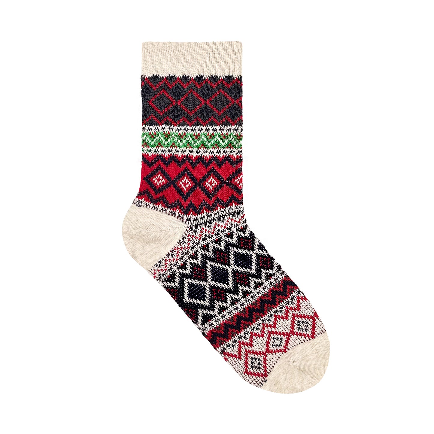 Women's Crew Winter Nordic Jacquard 2 Socks