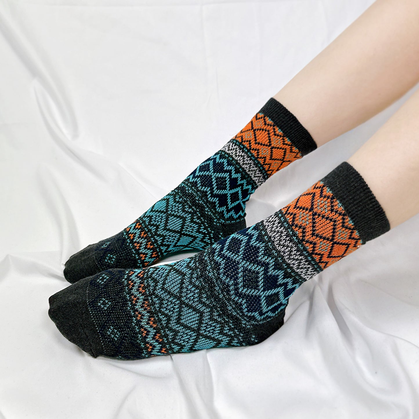 Women's Crew Winter Nordic Jacquard 2 Socks