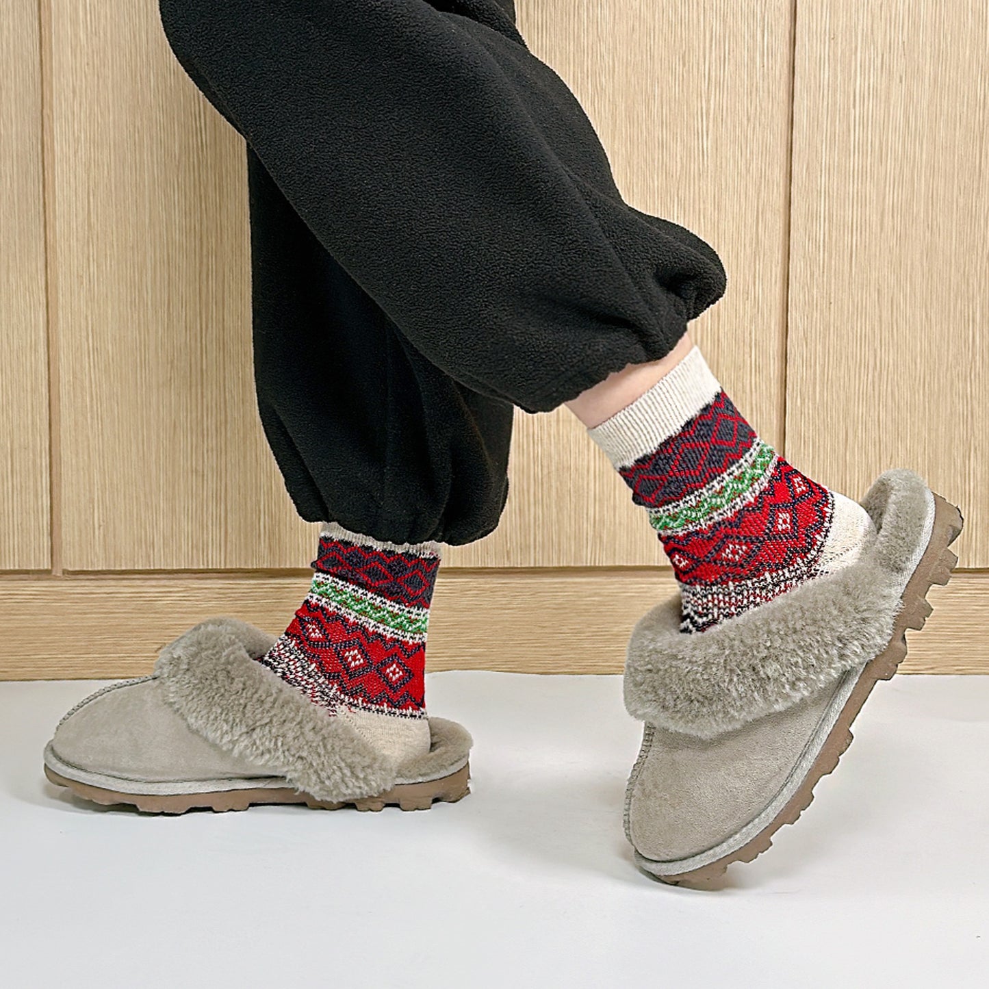 Women's Crew Winter Nordic Jacquard 2 Socks