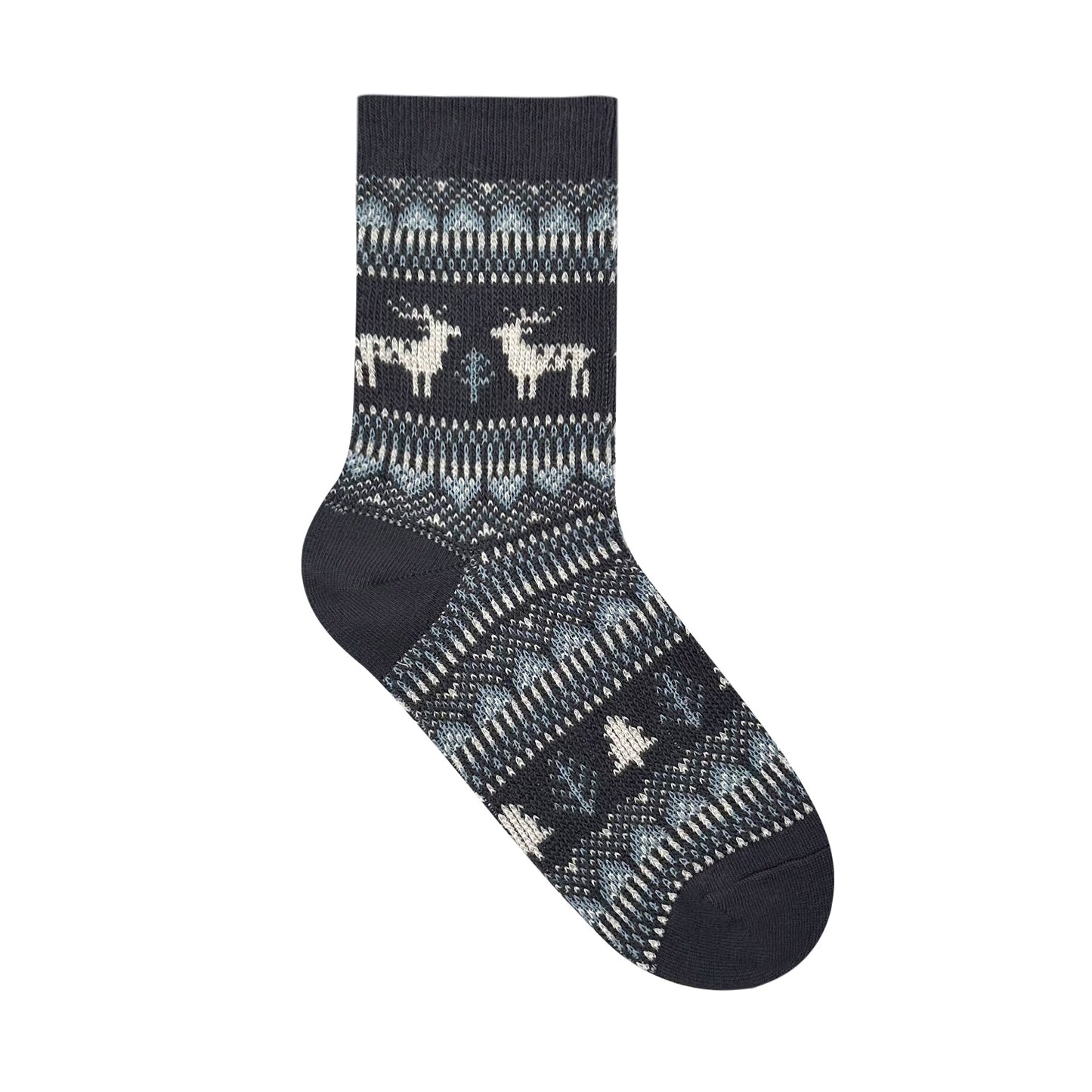 Women's Crew Winter Nordic Deer Jacquard Socks