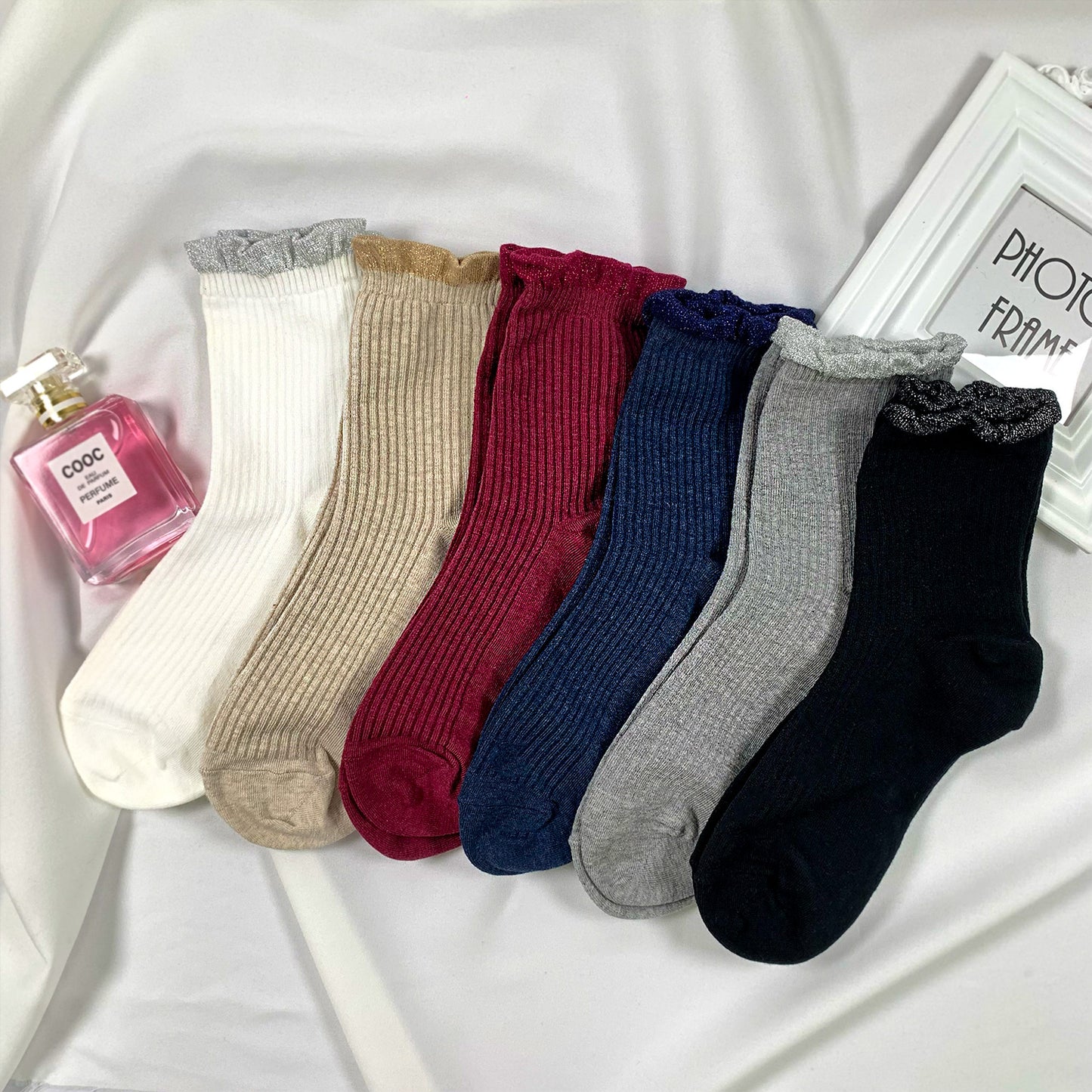 Women's Crew Lurex Ankle Socks