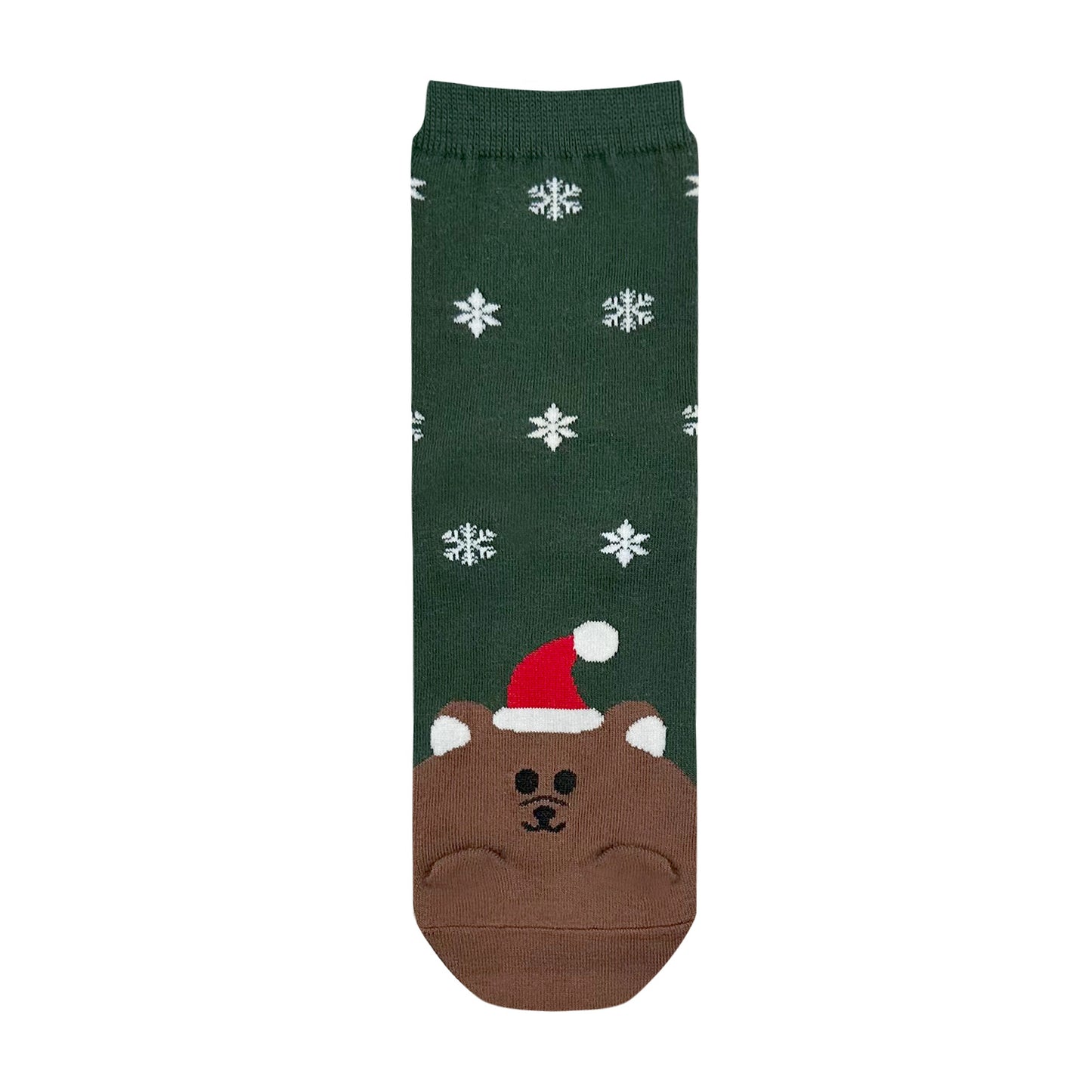 Women's Crew Animal Santa Socks
