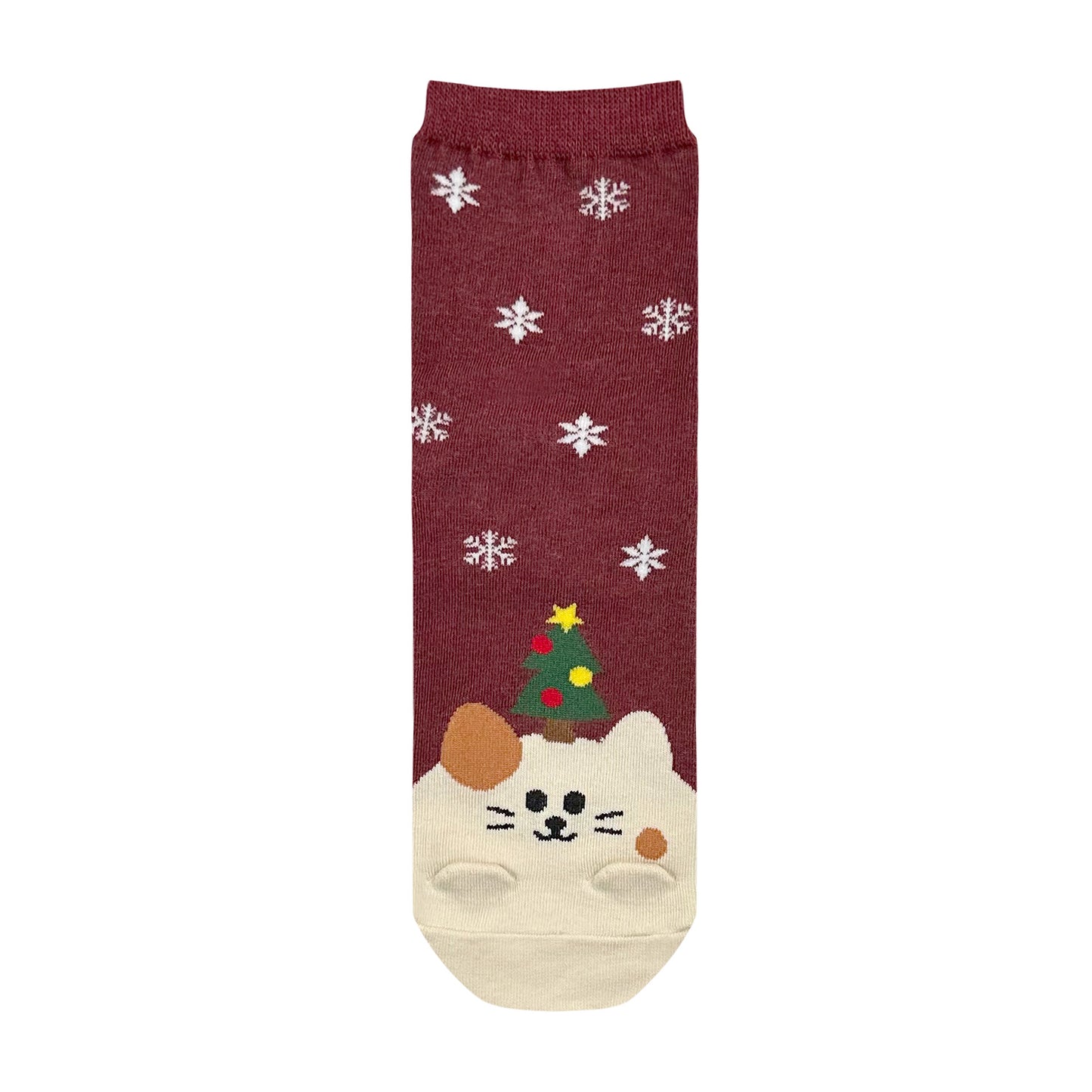 Women's Crew Animal Santa Socks