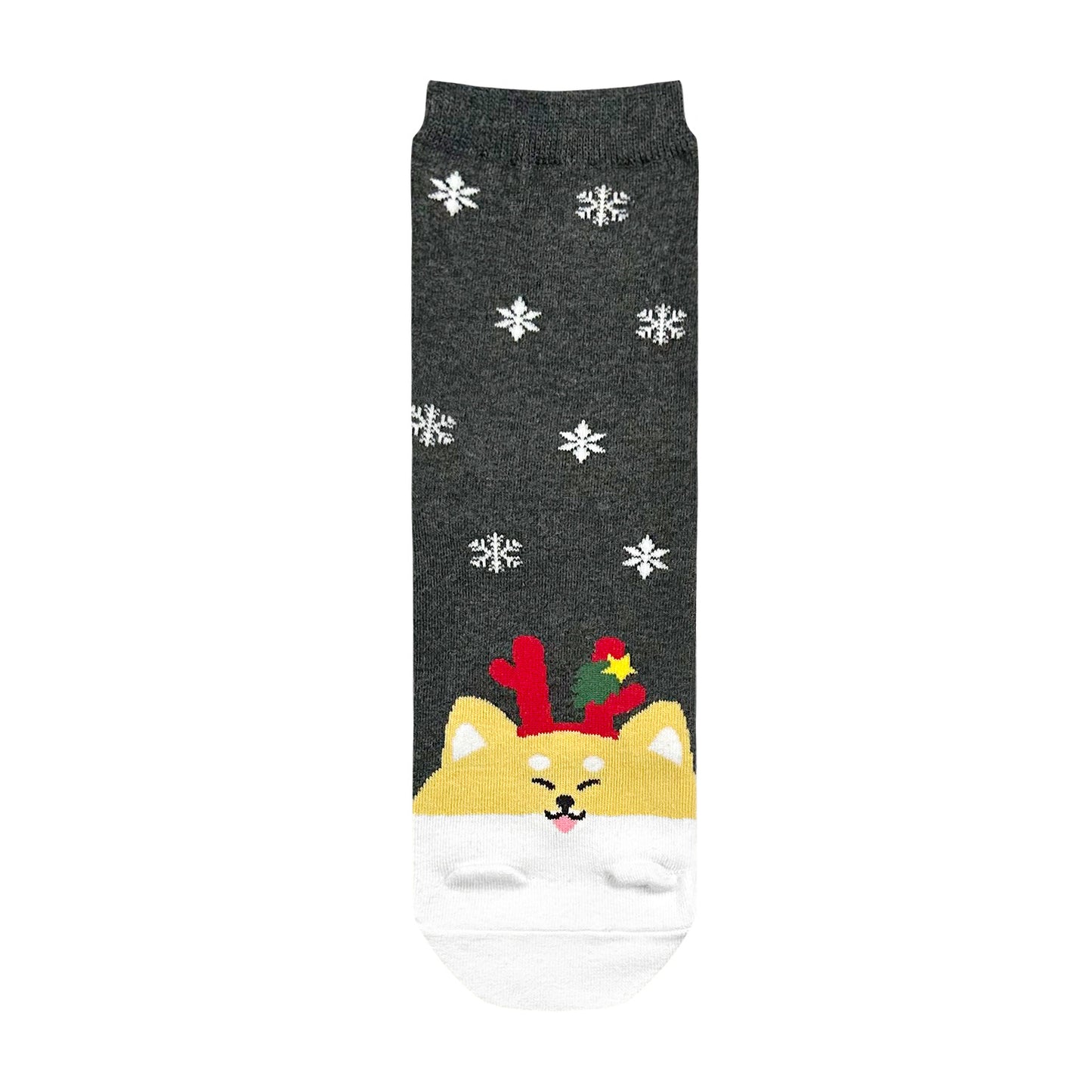 Women's Crew Animal Santa Socks