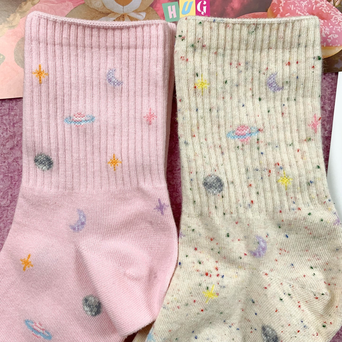 Women's Crew Universe Board Socks