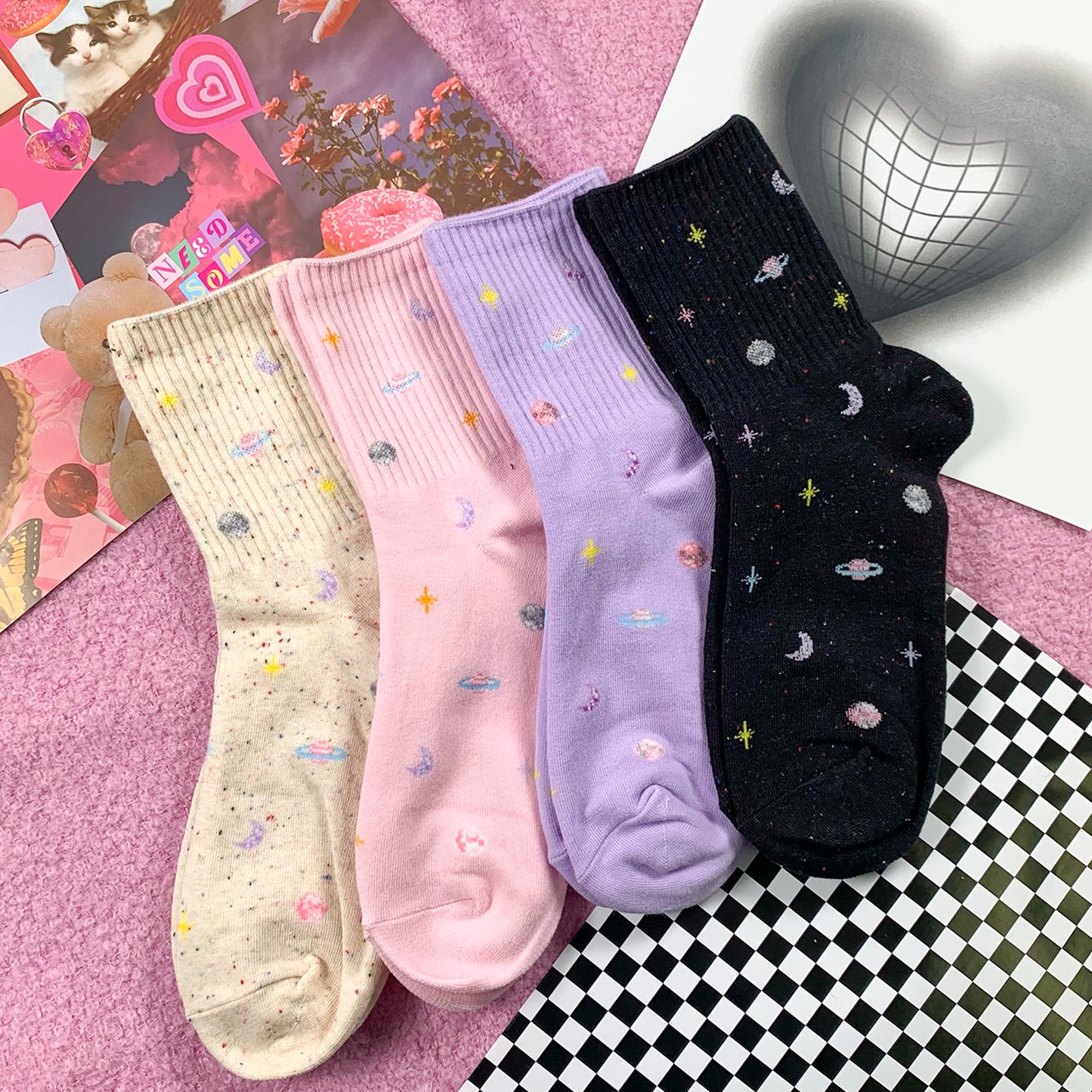 Women's Crew Universe Board Socks