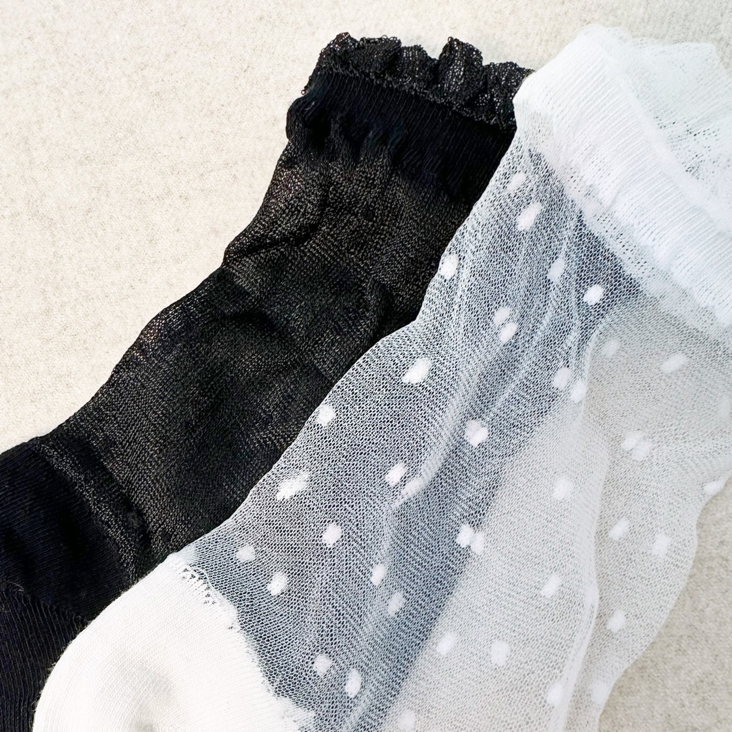 Women's Ankle See-Through Dot Lace Socks