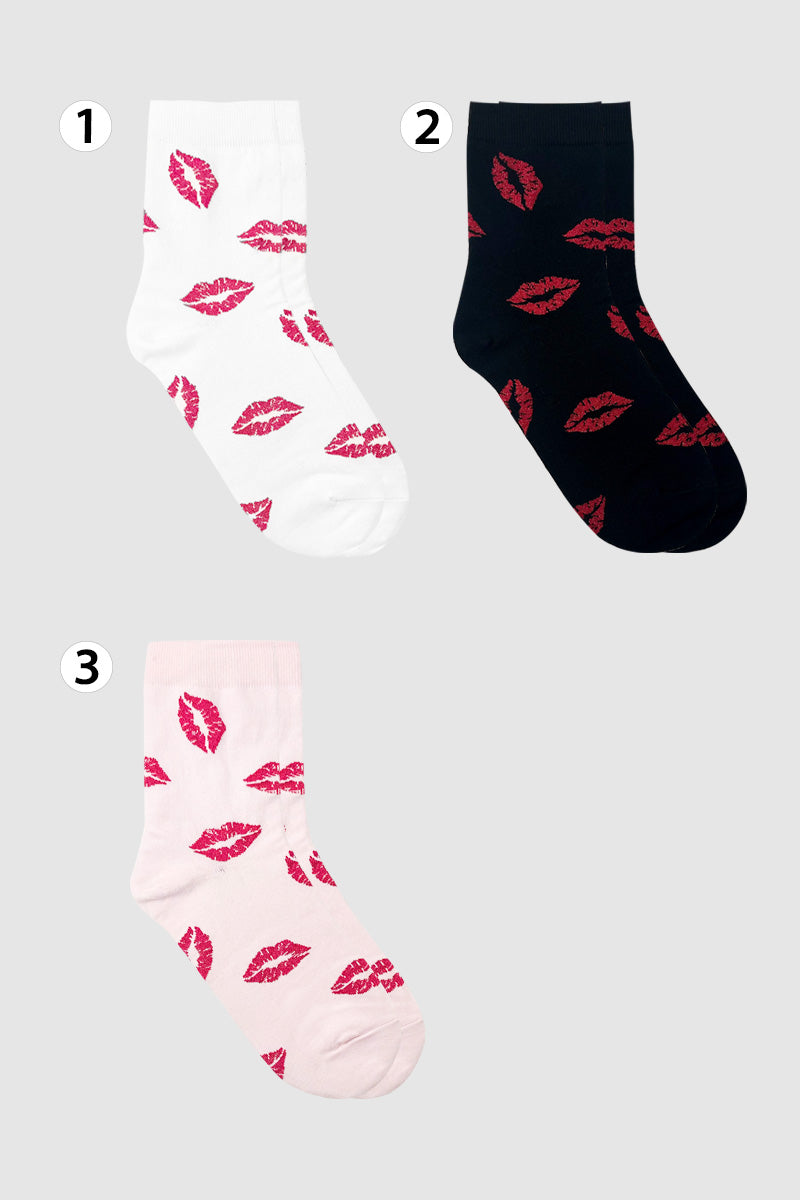 Women's Crew Kiss Socks