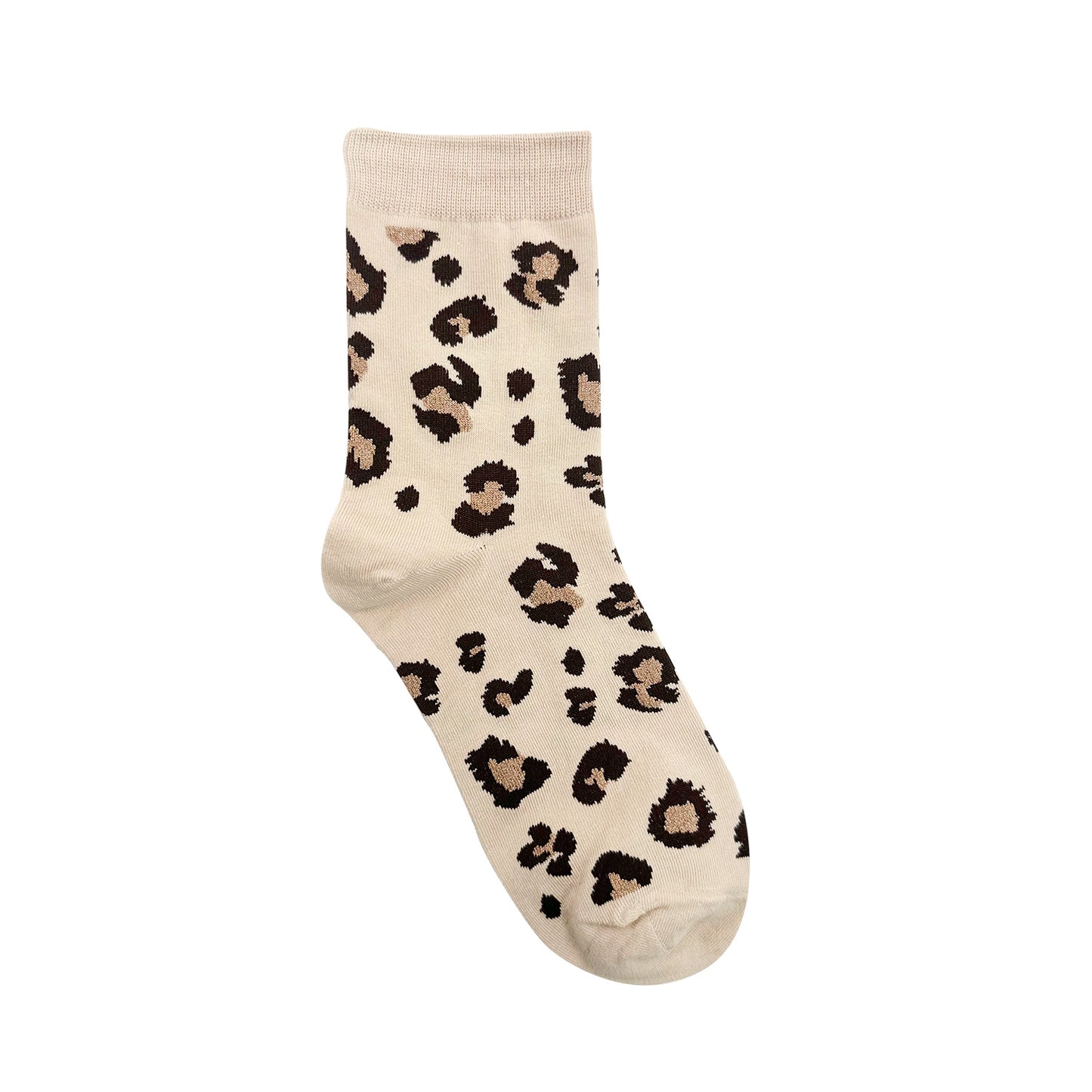 Women's Crew Lurex Leopard Socks