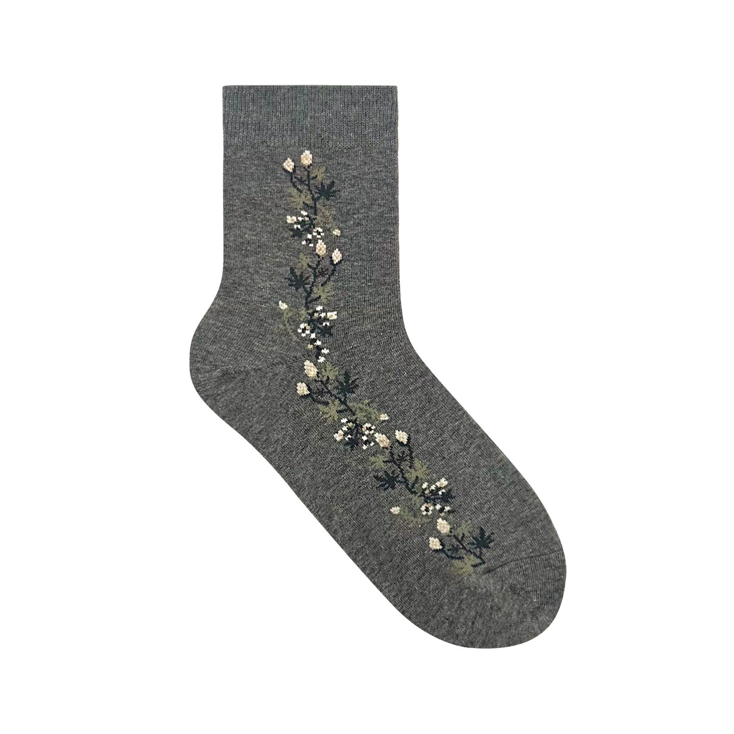Women's Crew Vintage Vine Flower Socks