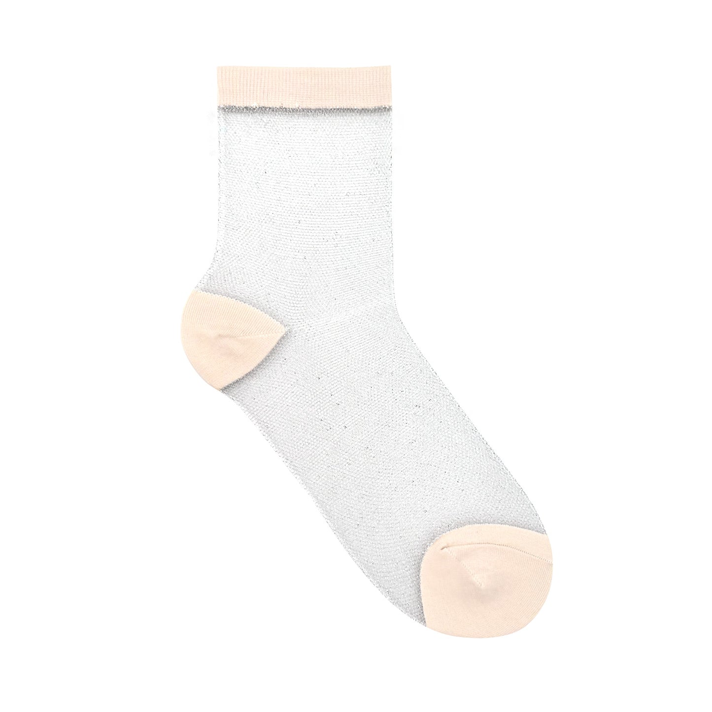Women's Ankle See-Through Glitter Jacquard Socks