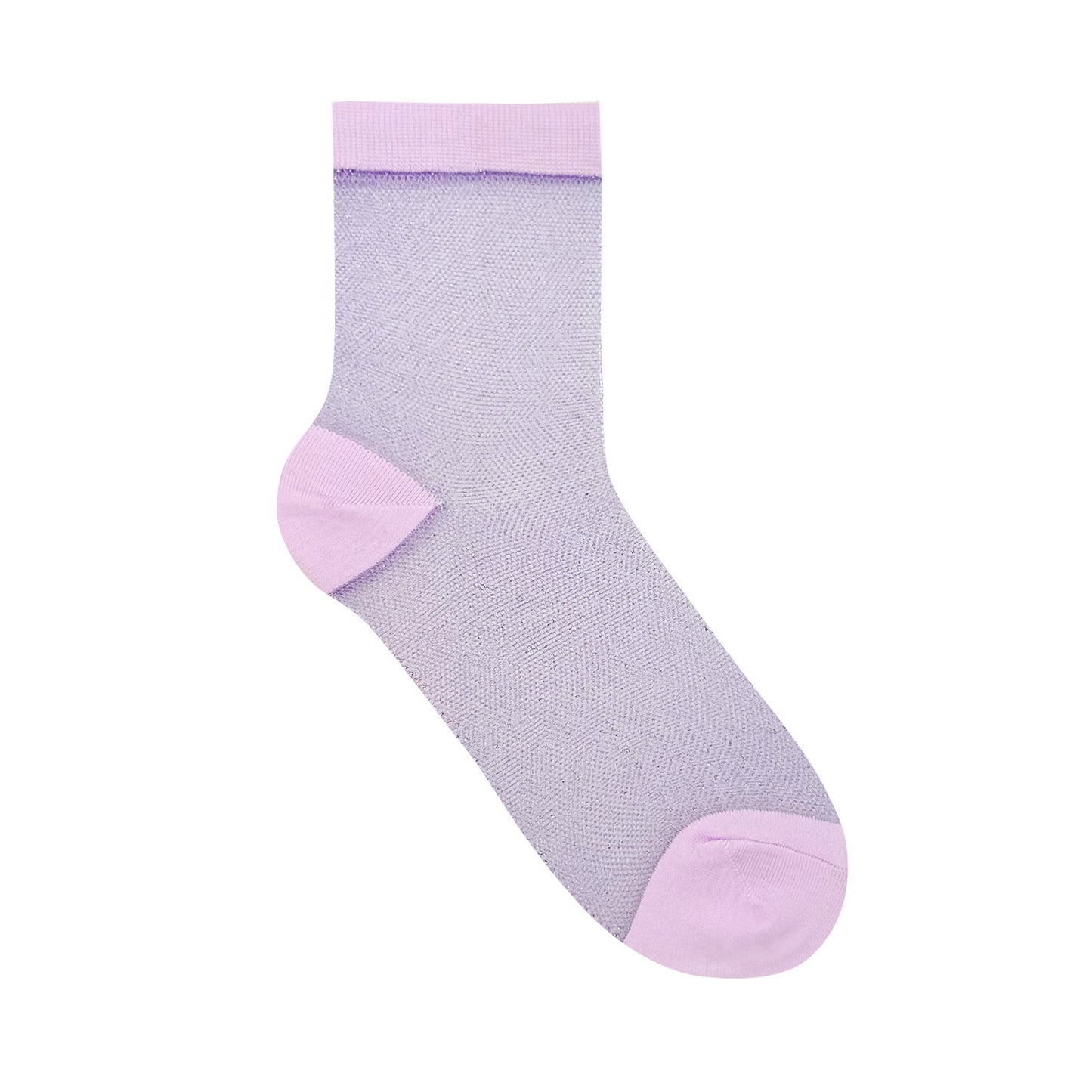 Women's Ankle See-Through Glitter Jacquard Socks