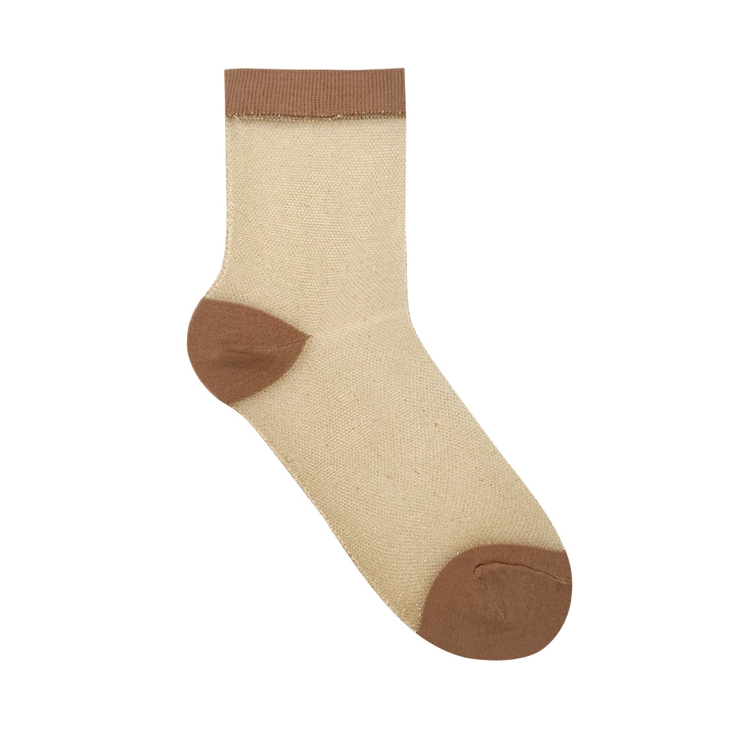 Women's Ankle See-Through Glitter Jacquard Socks