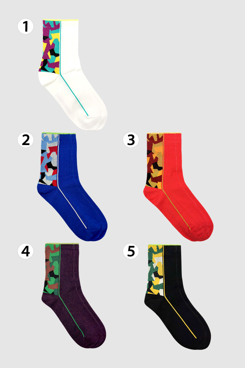 Women's Crew Camo Military Line Socks