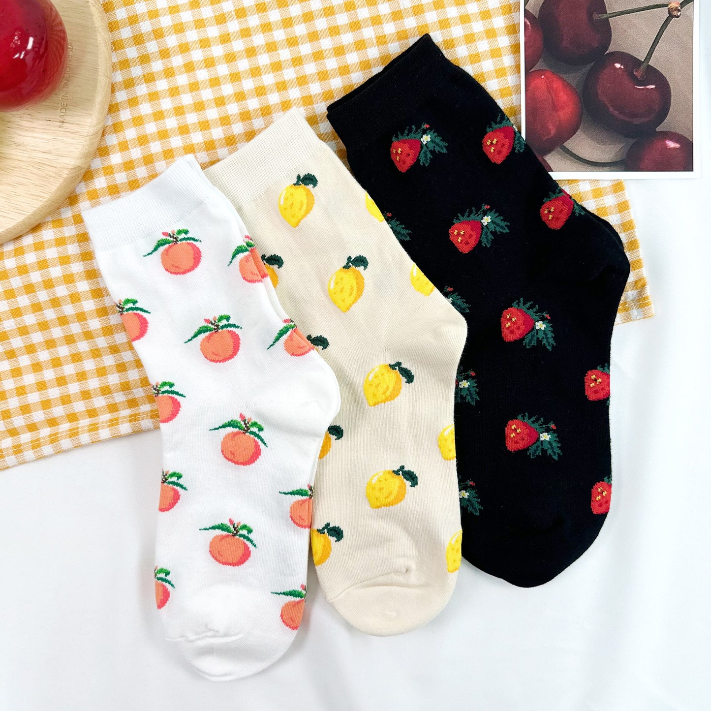Women's Crew Fruits Party Socks