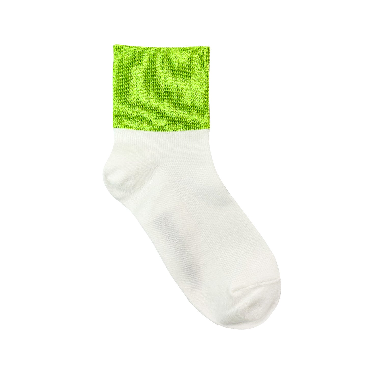 Women's Crew Neon Glitter Point Socks