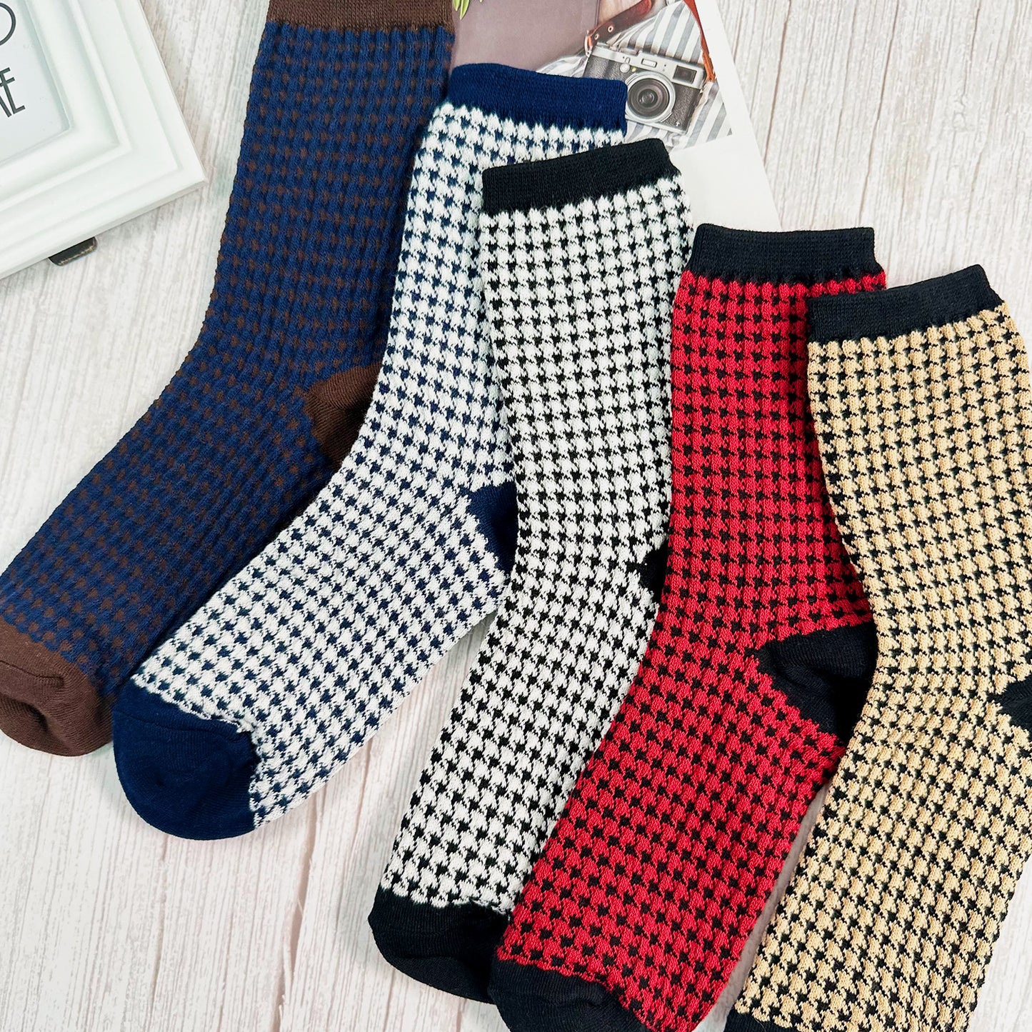 Women's Crew Houndtooth Socks