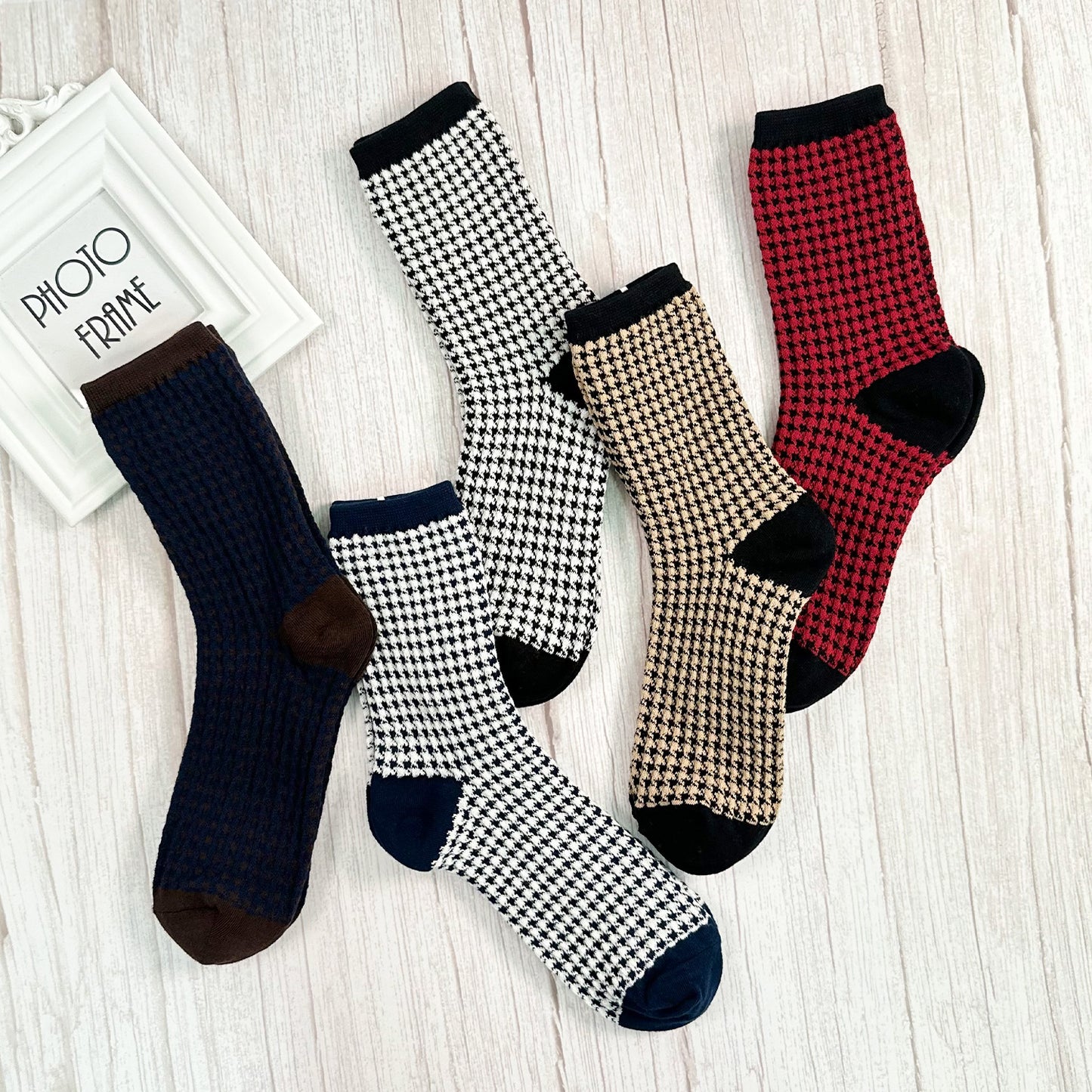 Women's Crew Houndtooth Socks