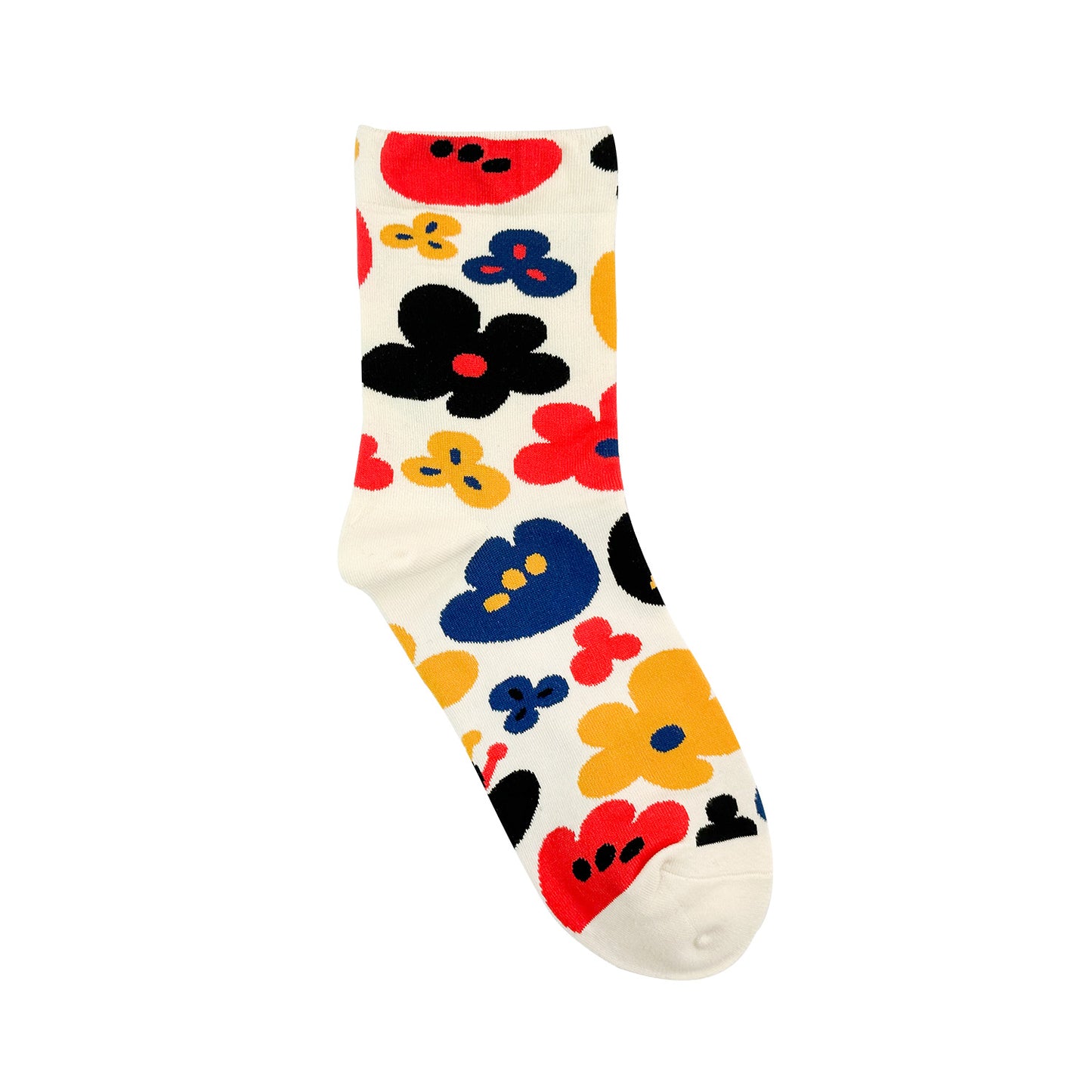 Women's Crew Flower Fleur Socks