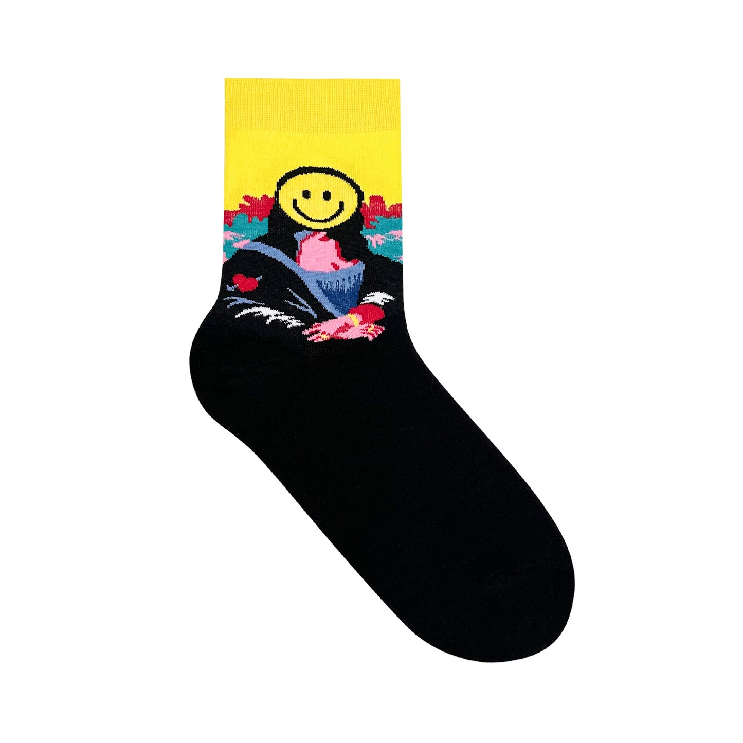 Women's Crew Smile Famous Painting Socks