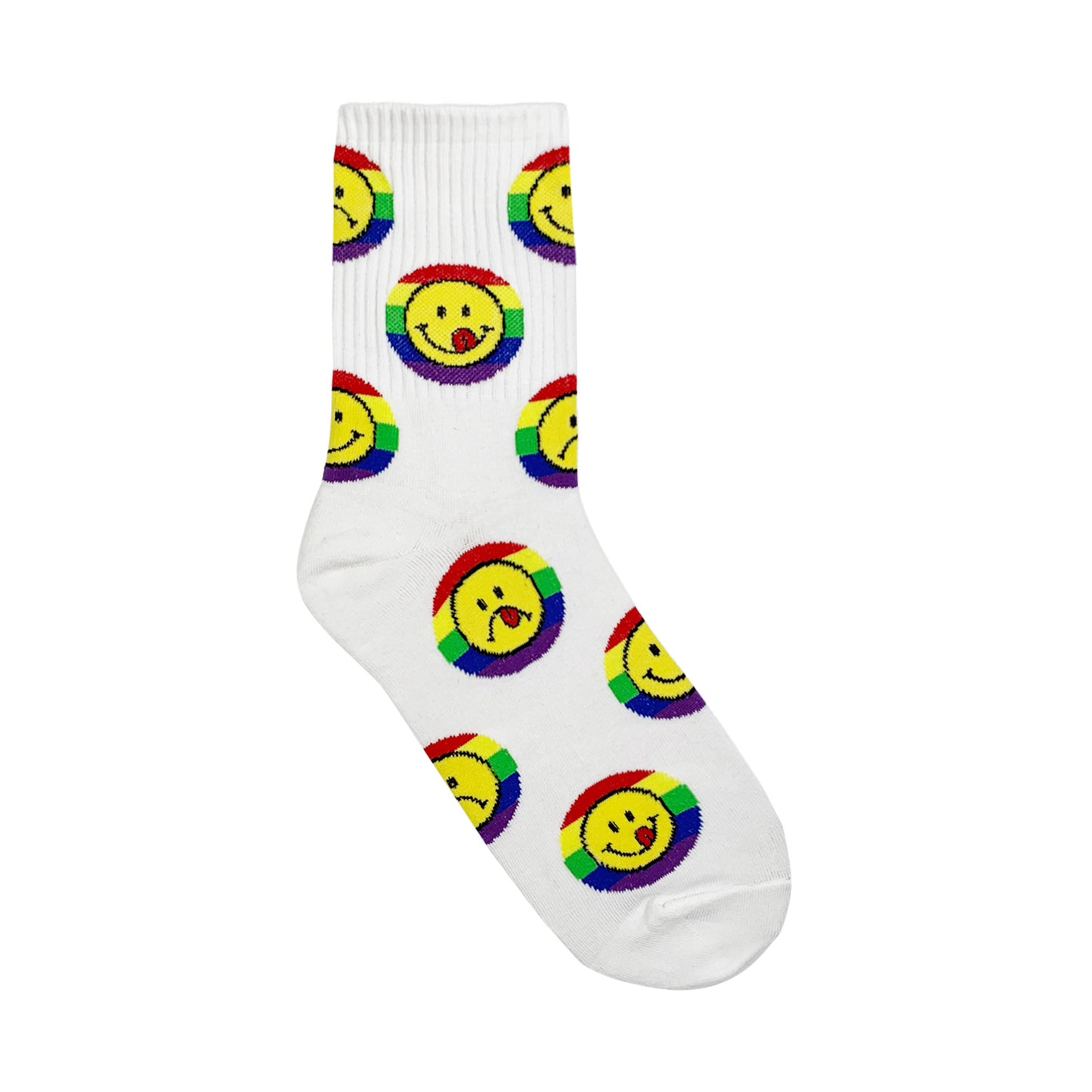 Women's Crew Smile Rainbow Socks