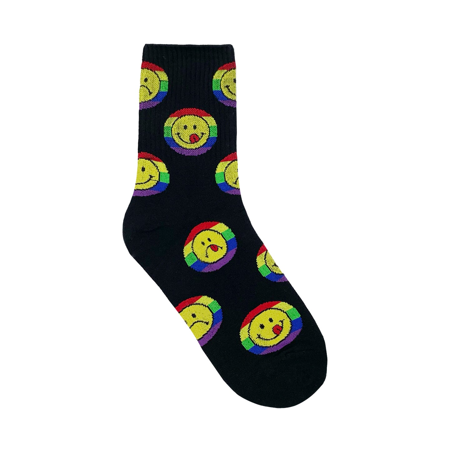 Women's Crew Smile Rainbow Socks