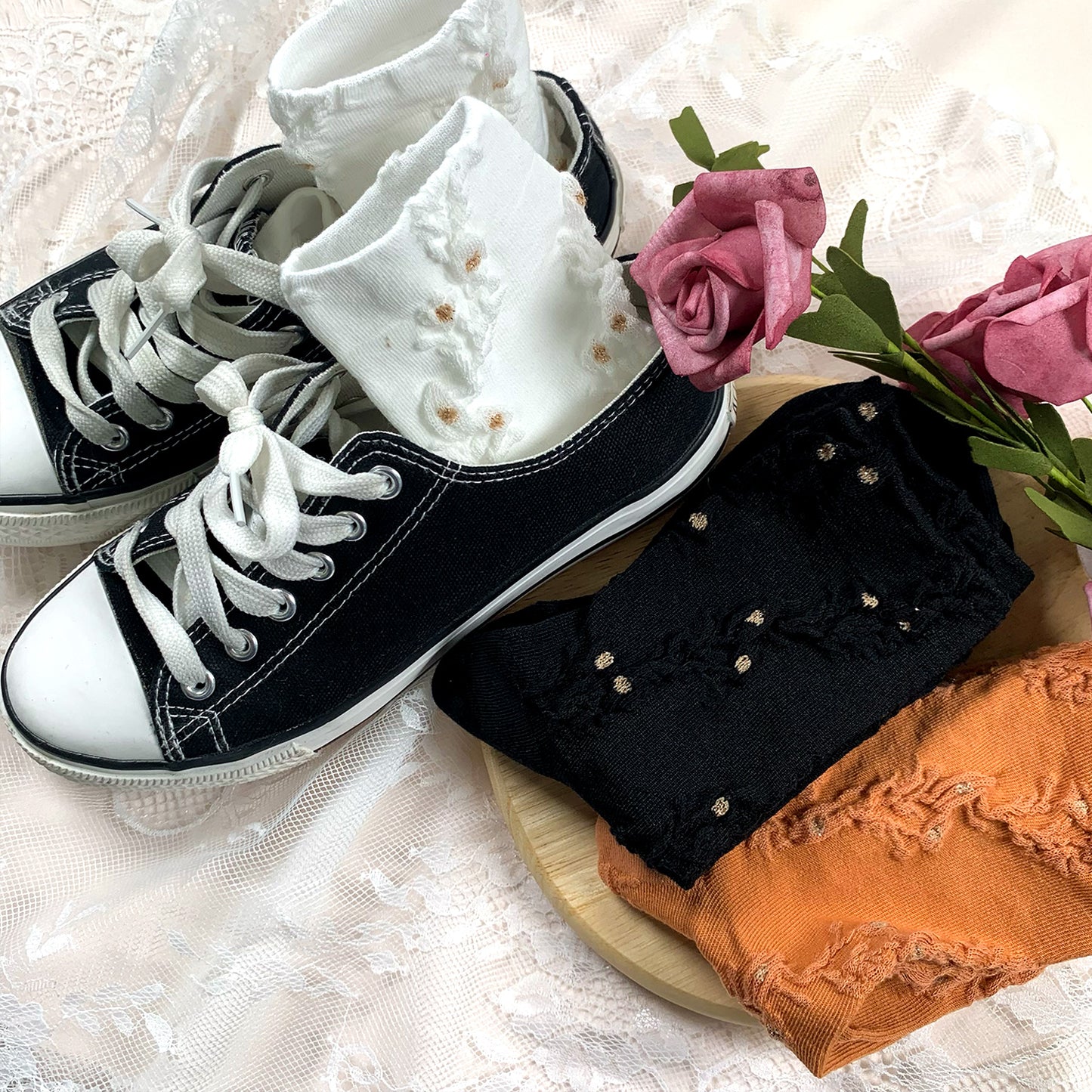 Women's Crew Beyond Flower Socks