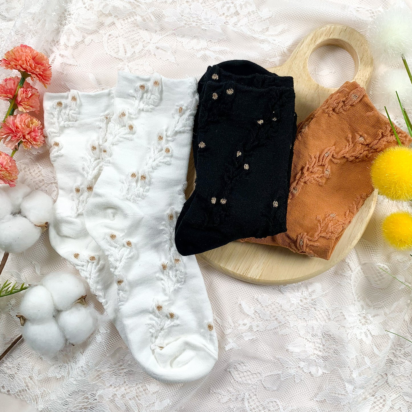 Women's Crew Beyond Flower Socks
