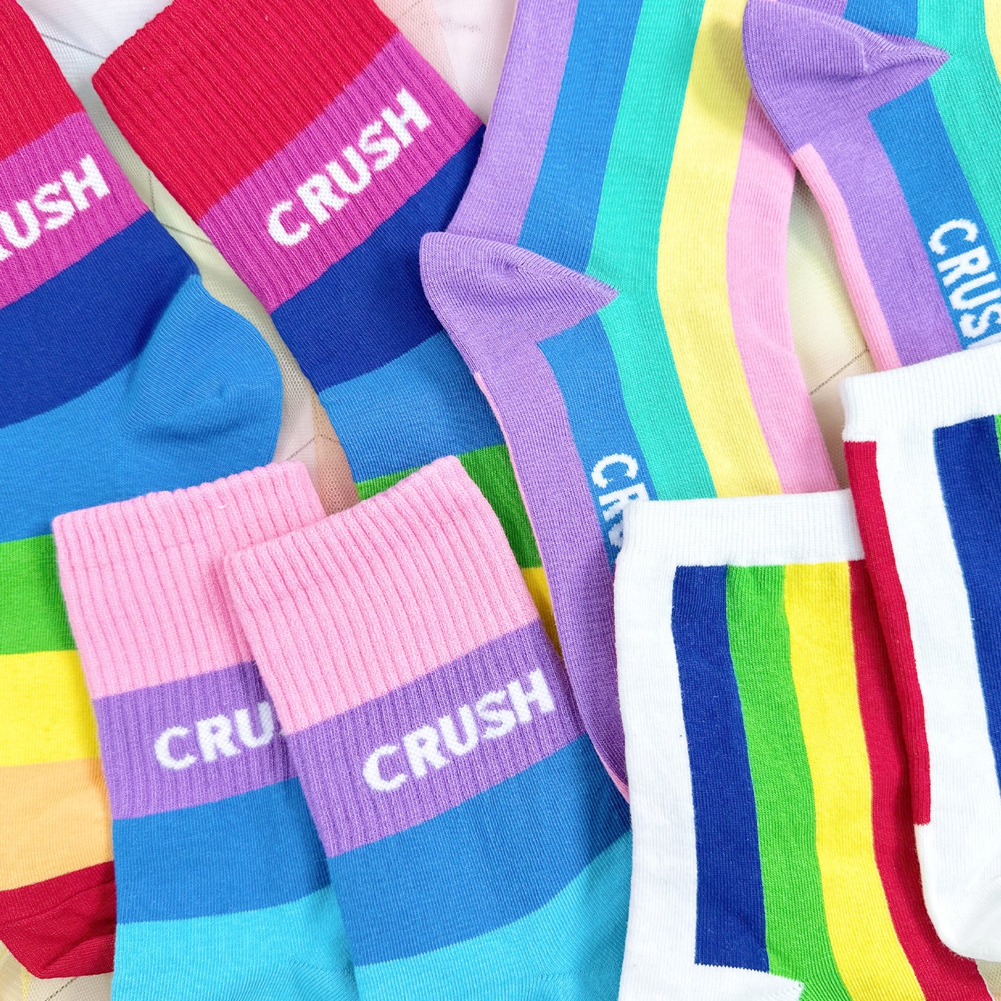 Women's Crew Rainbow Crush Socks