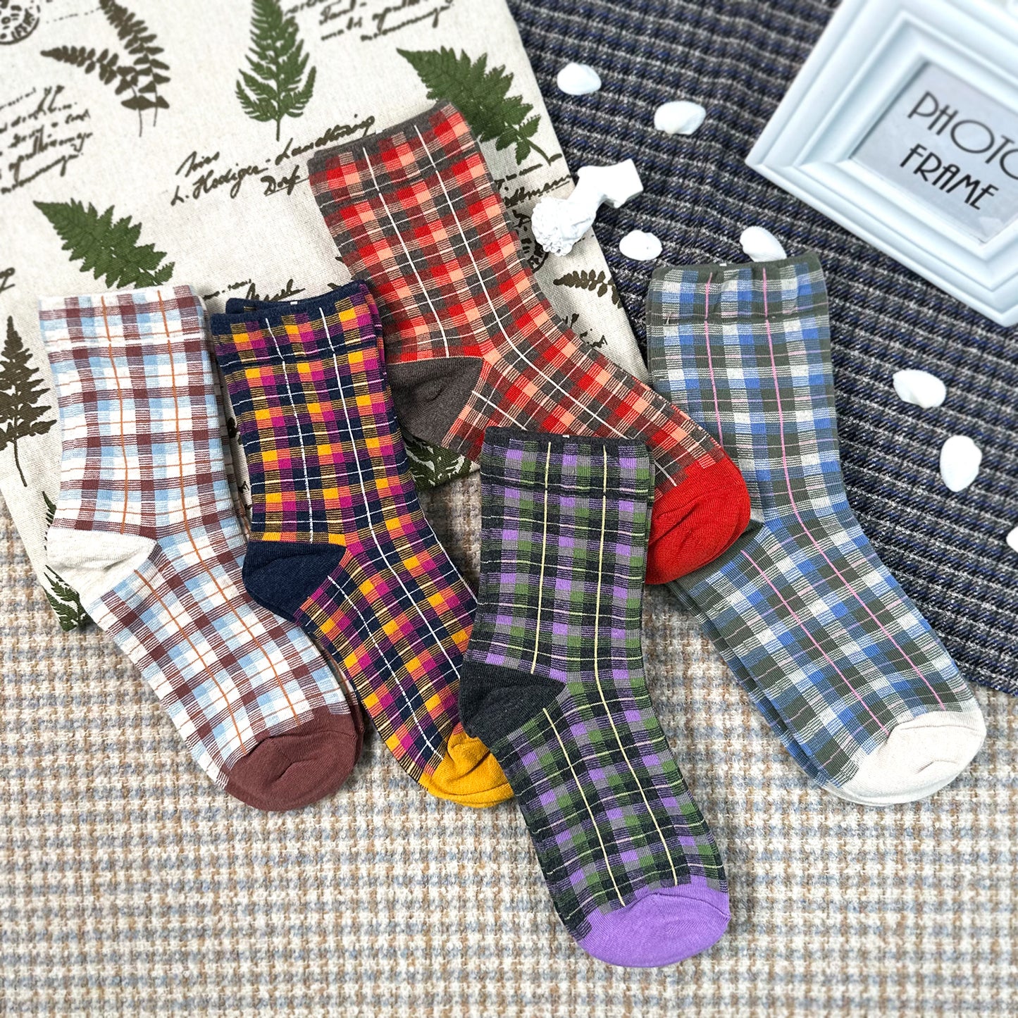 Women's Crew Small Check X Check Socks