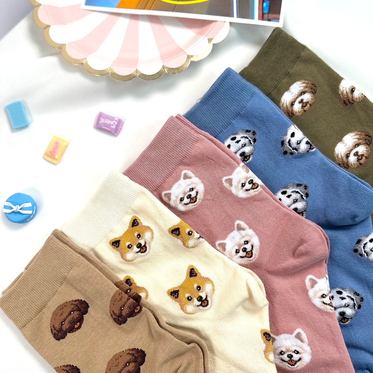 Women's Crew Mini Dogi Socks