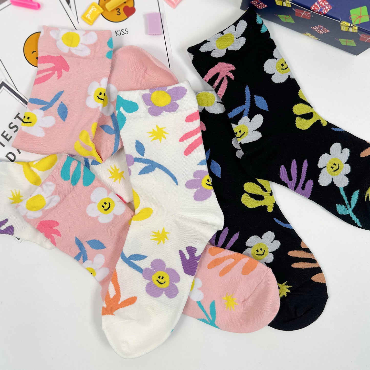 Women's Crew Matisse Smile Fleur Socks