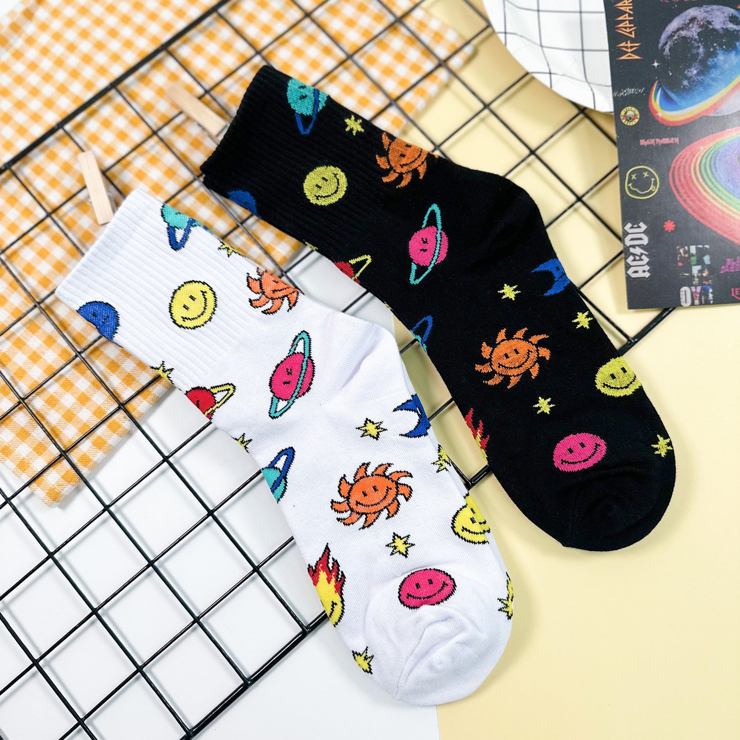Women's Crew Smile Cosmos Socks